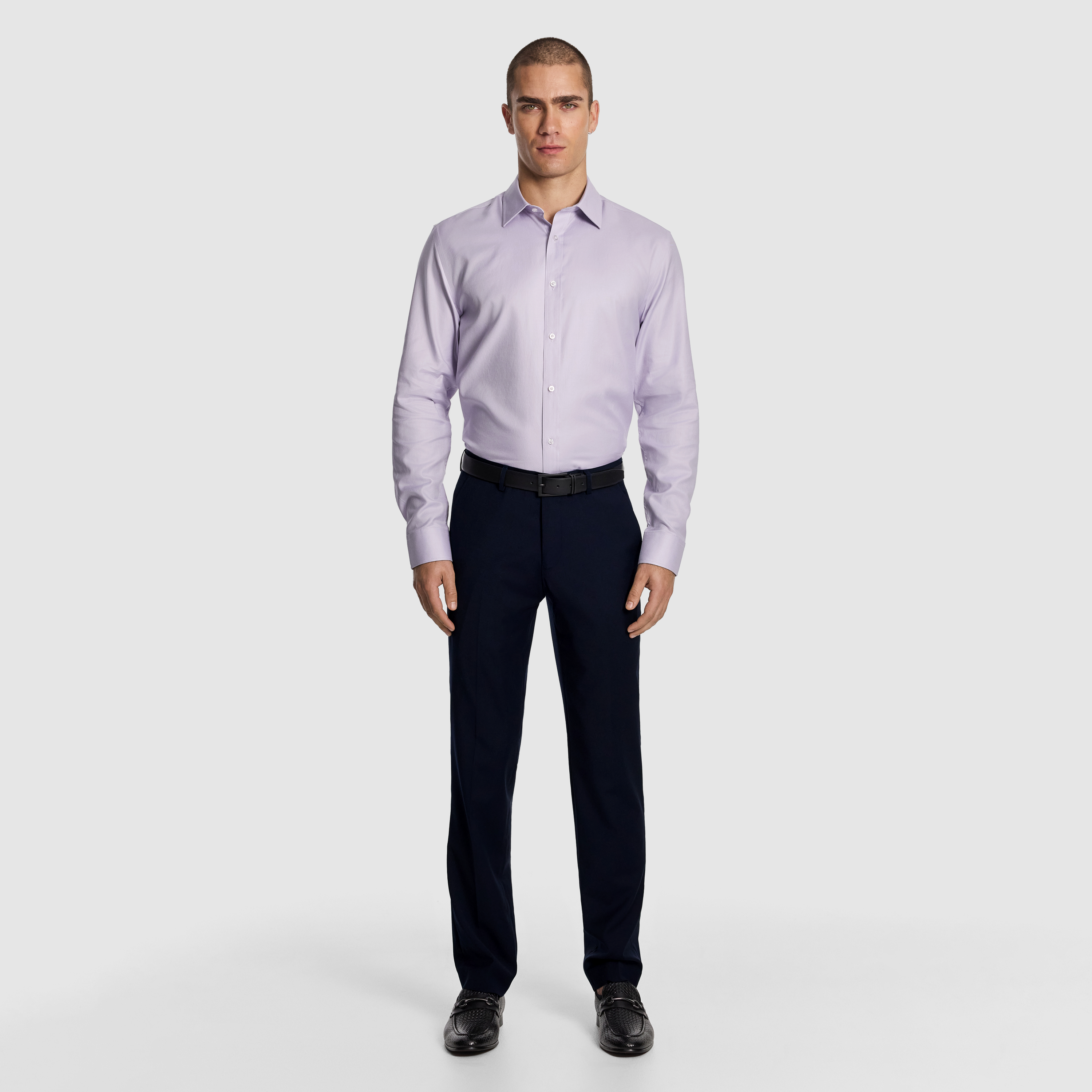Navy Atlas Slim Dress Pant