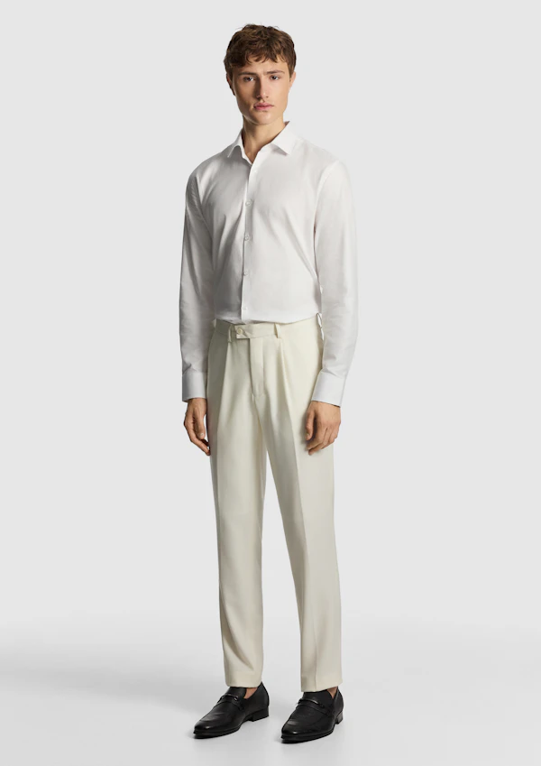 Off White Amalfi Slim Dress Pant