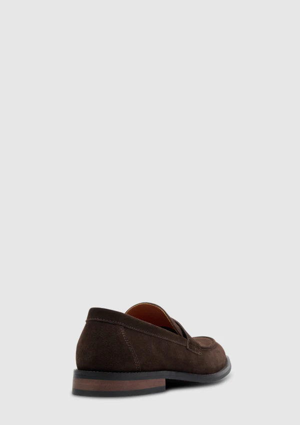 Chocolate Orlando Suede Loafer