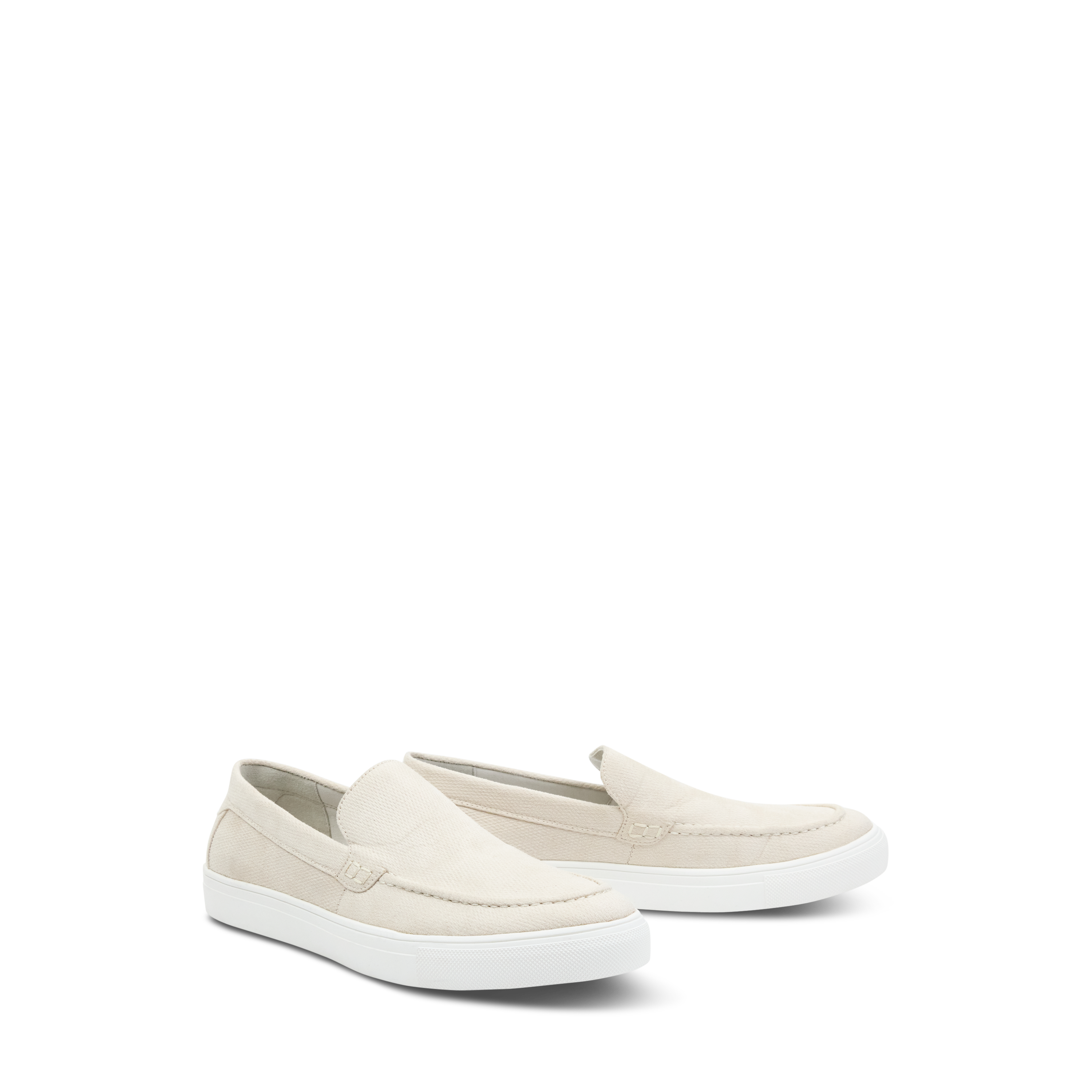 Natural Belford Suede Slip On Shoe