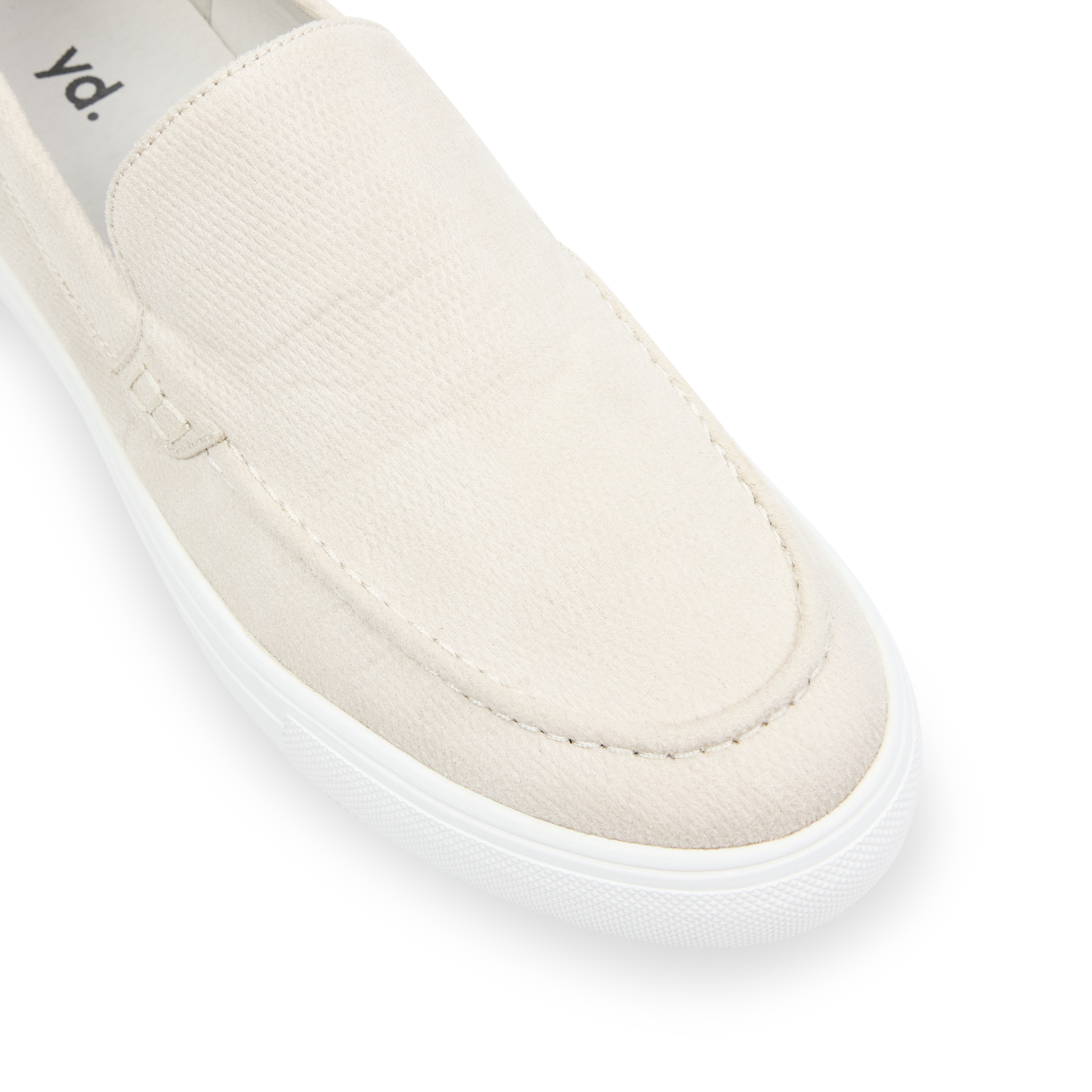 Natural Belford Suede Slip On Shoe