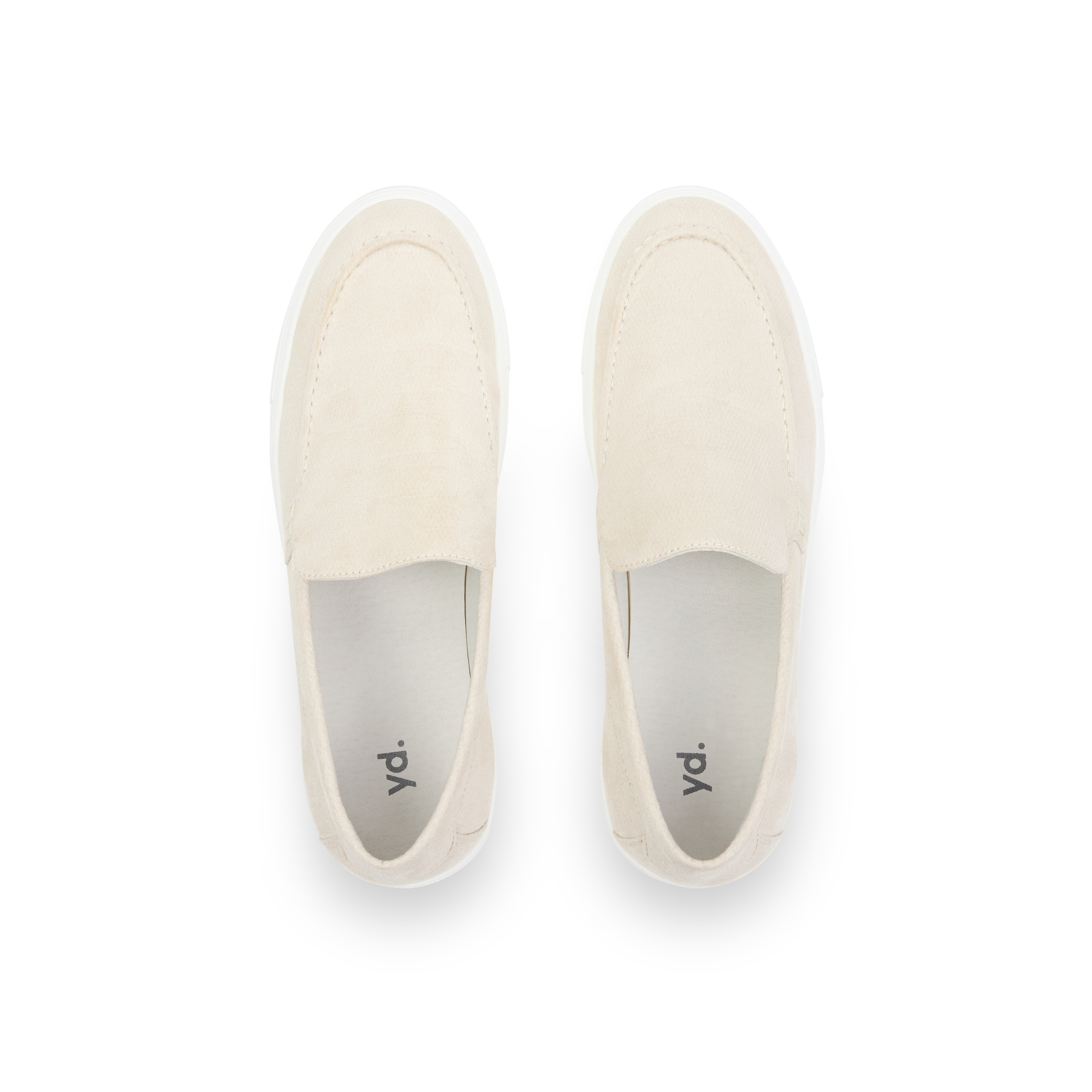Natural Belford Suede Slip On Shoe