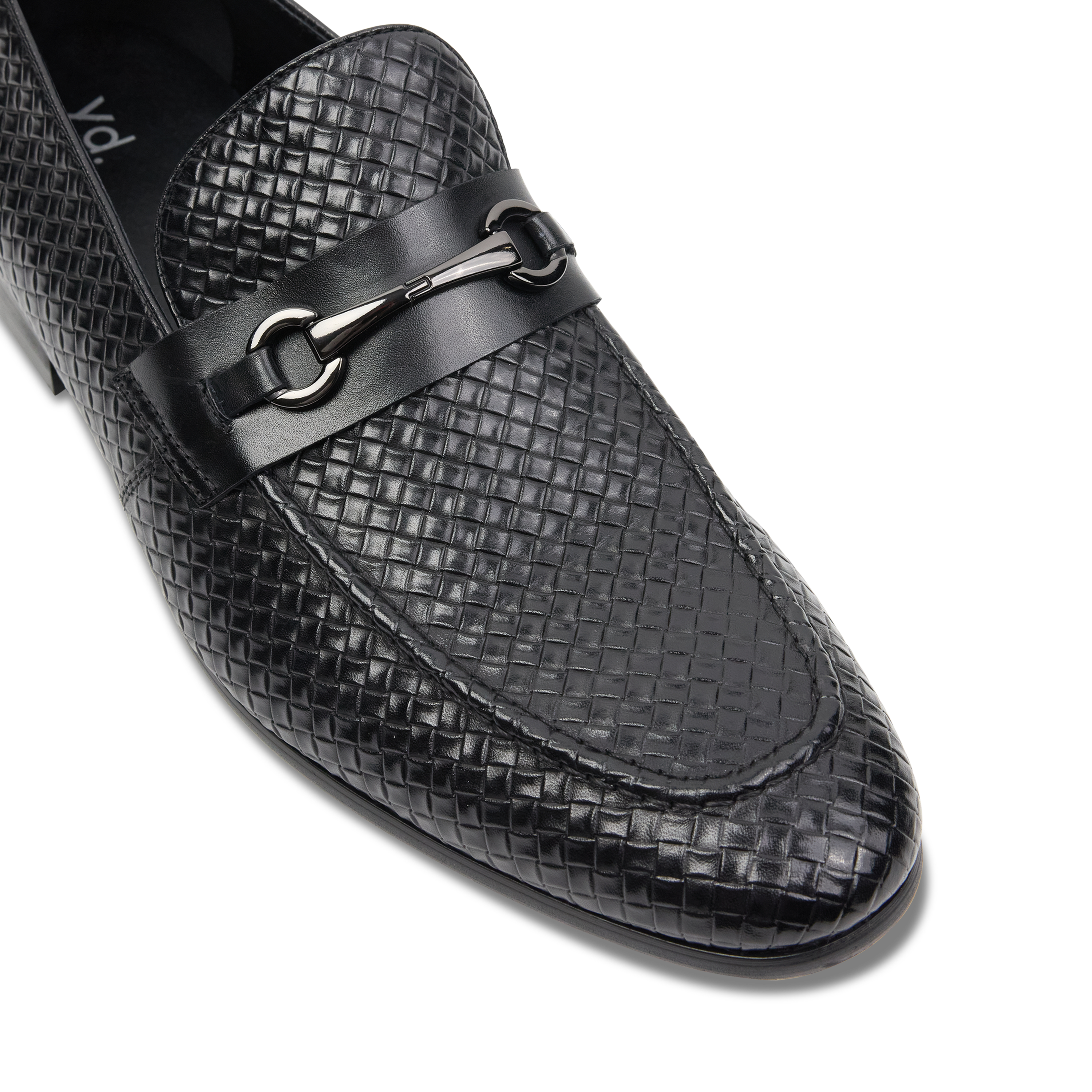 Black Harrison Textured Leather Loafer