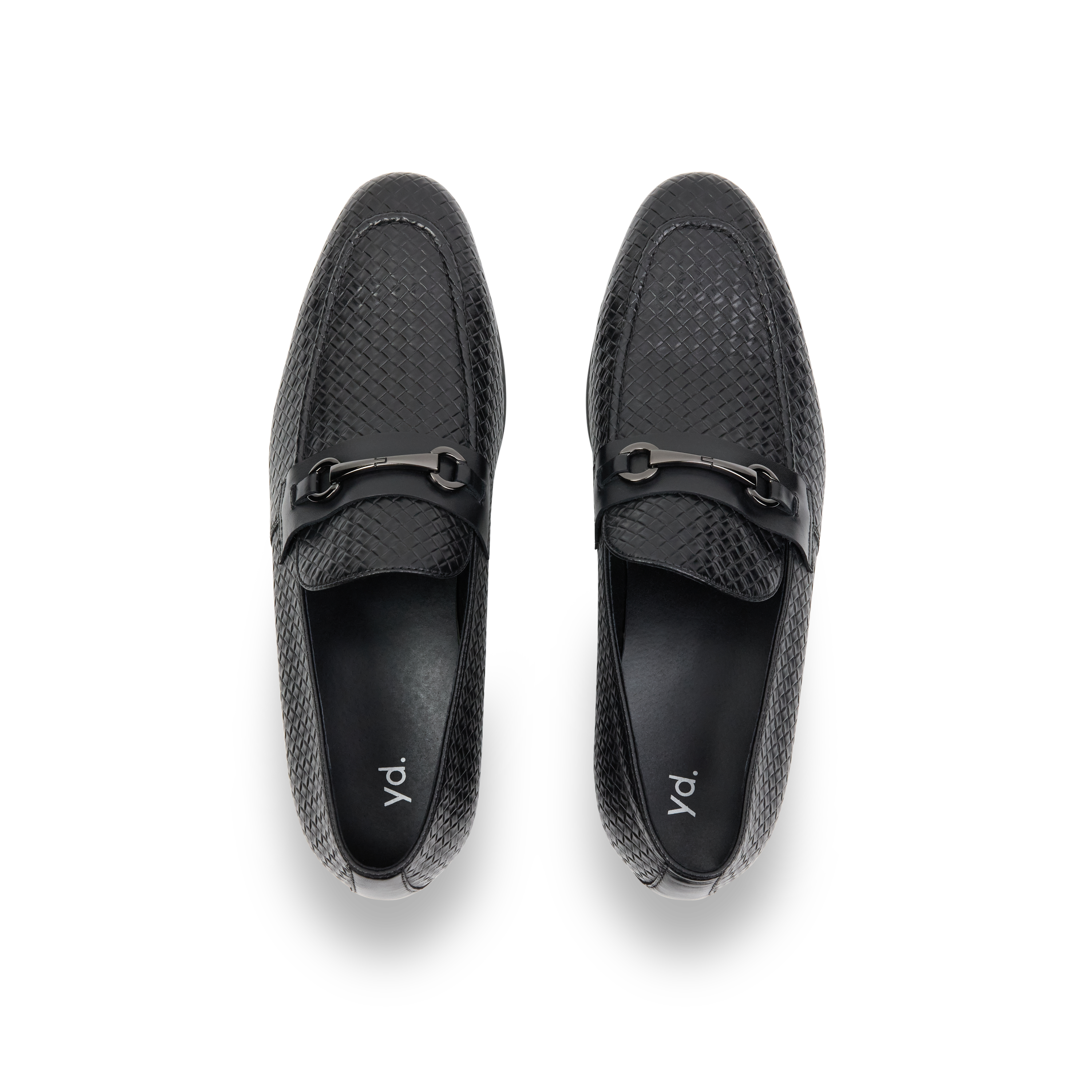 Black Harrison Textured Leather Loafer