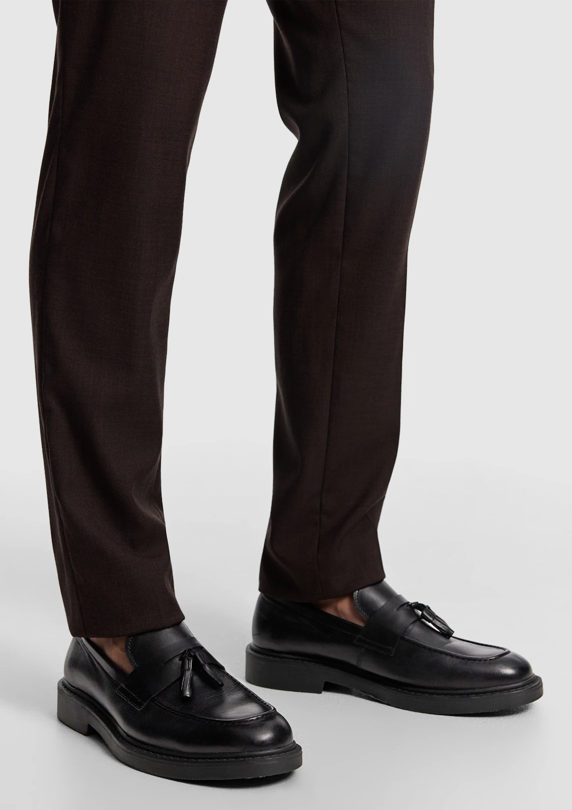 Black Chester Tassel Loafer