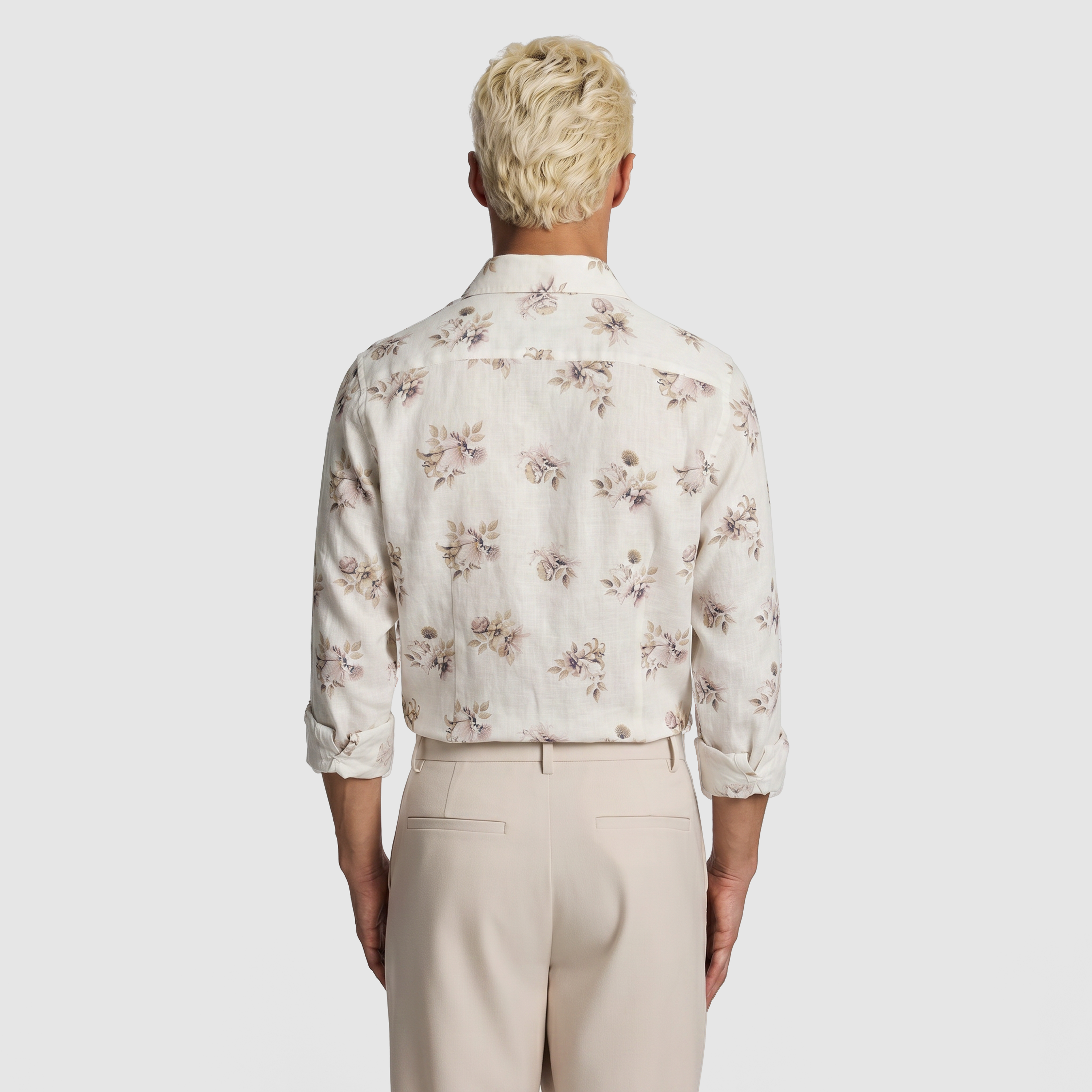 Pink Lucio Slim Floral Shirt