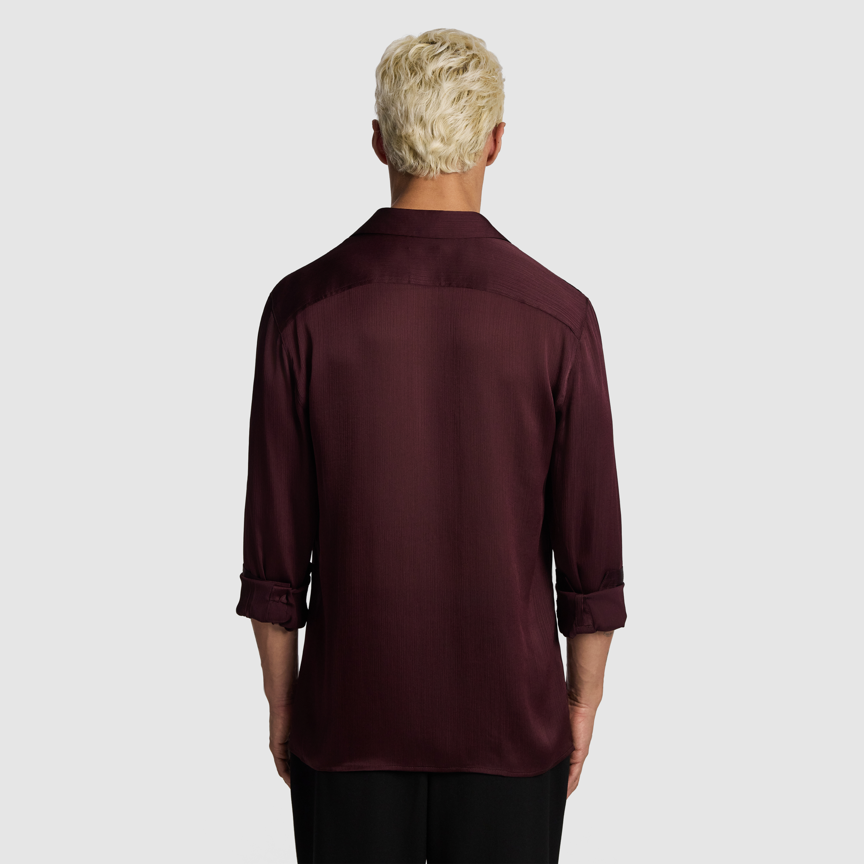 Burgundy Zeus Textured Shirt