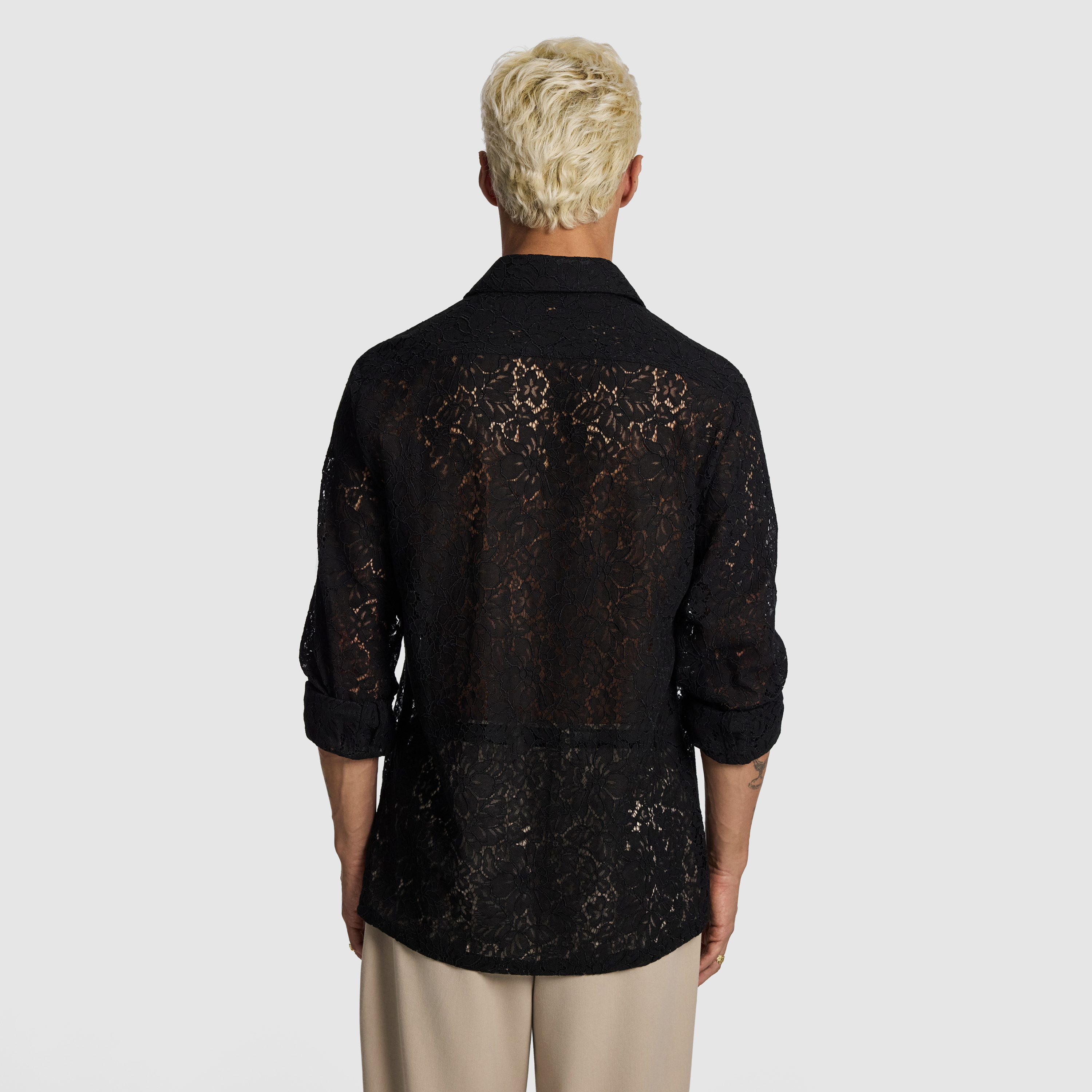 Black Gianni Lace Shirt