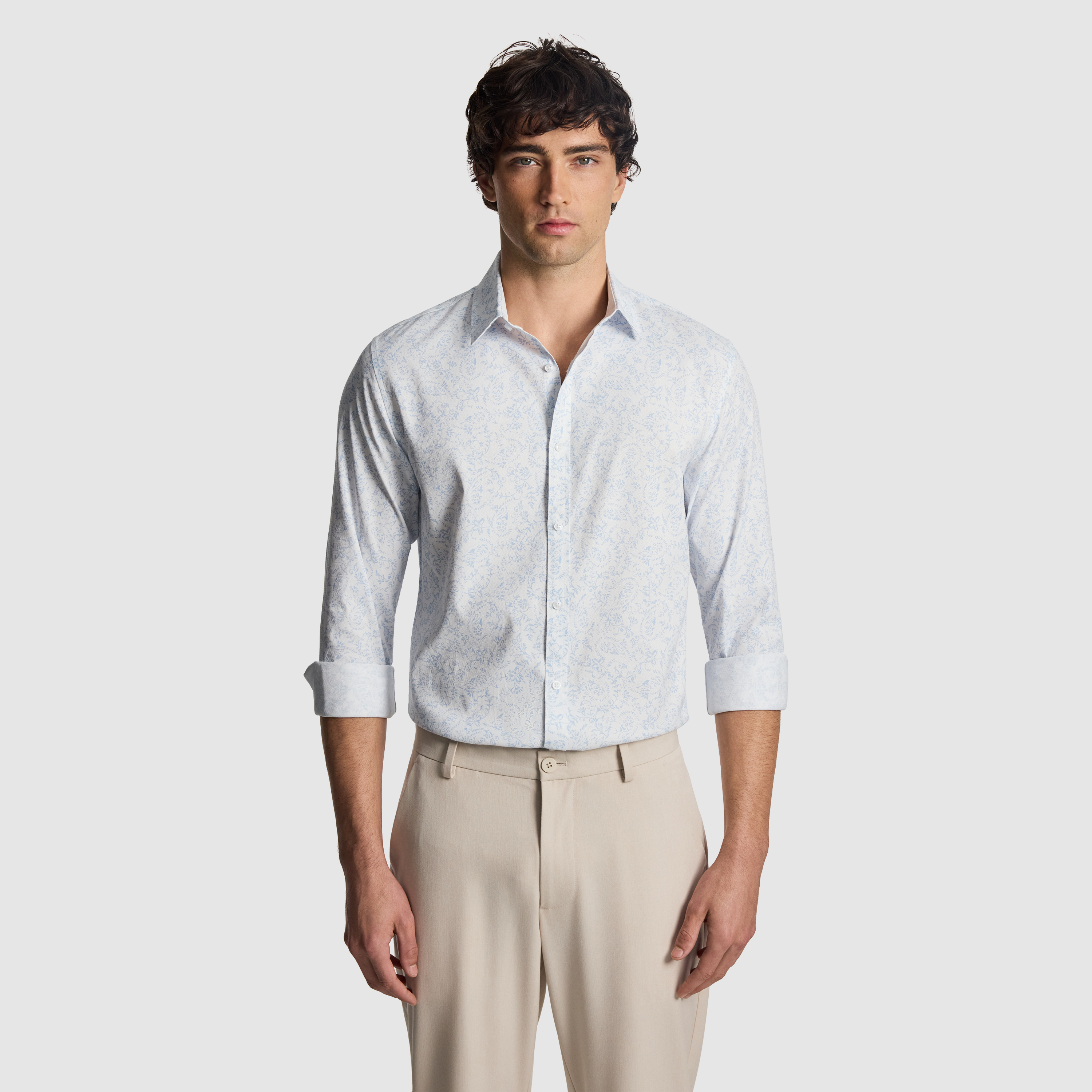 Pax Slim Paisley Print Shirt