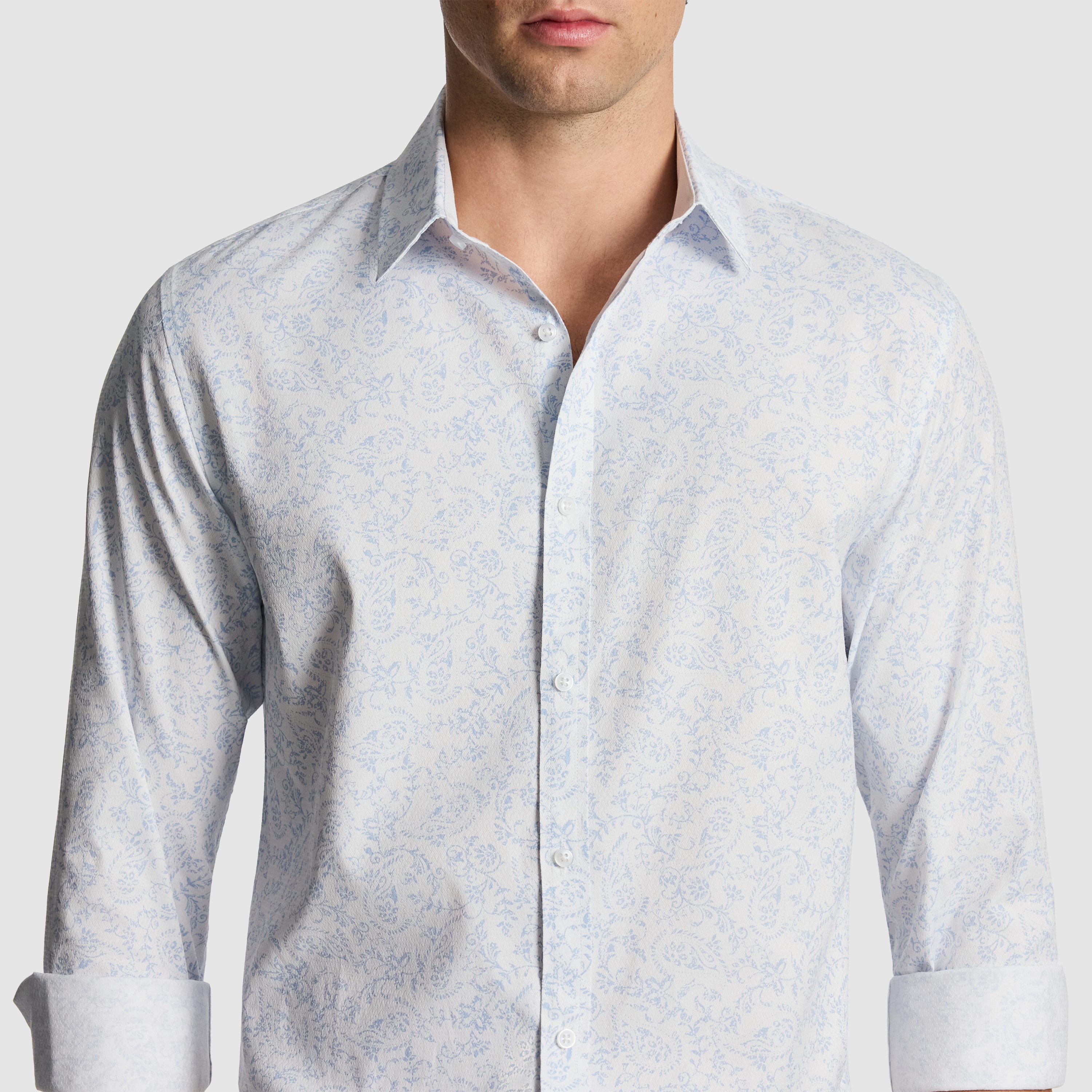 Pax Slim Paisley Print Shirt