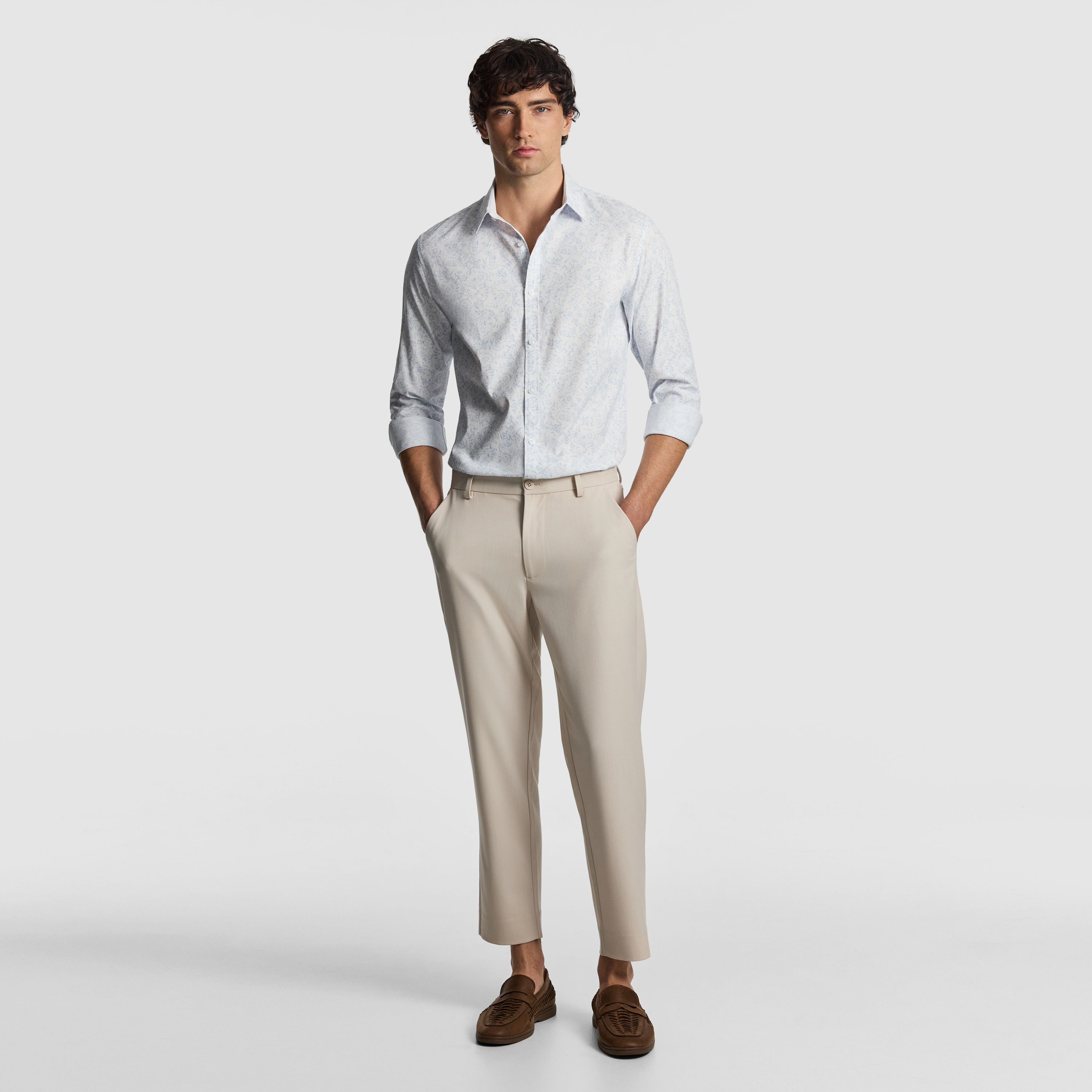 Pax Slim Paisley Print Shirt