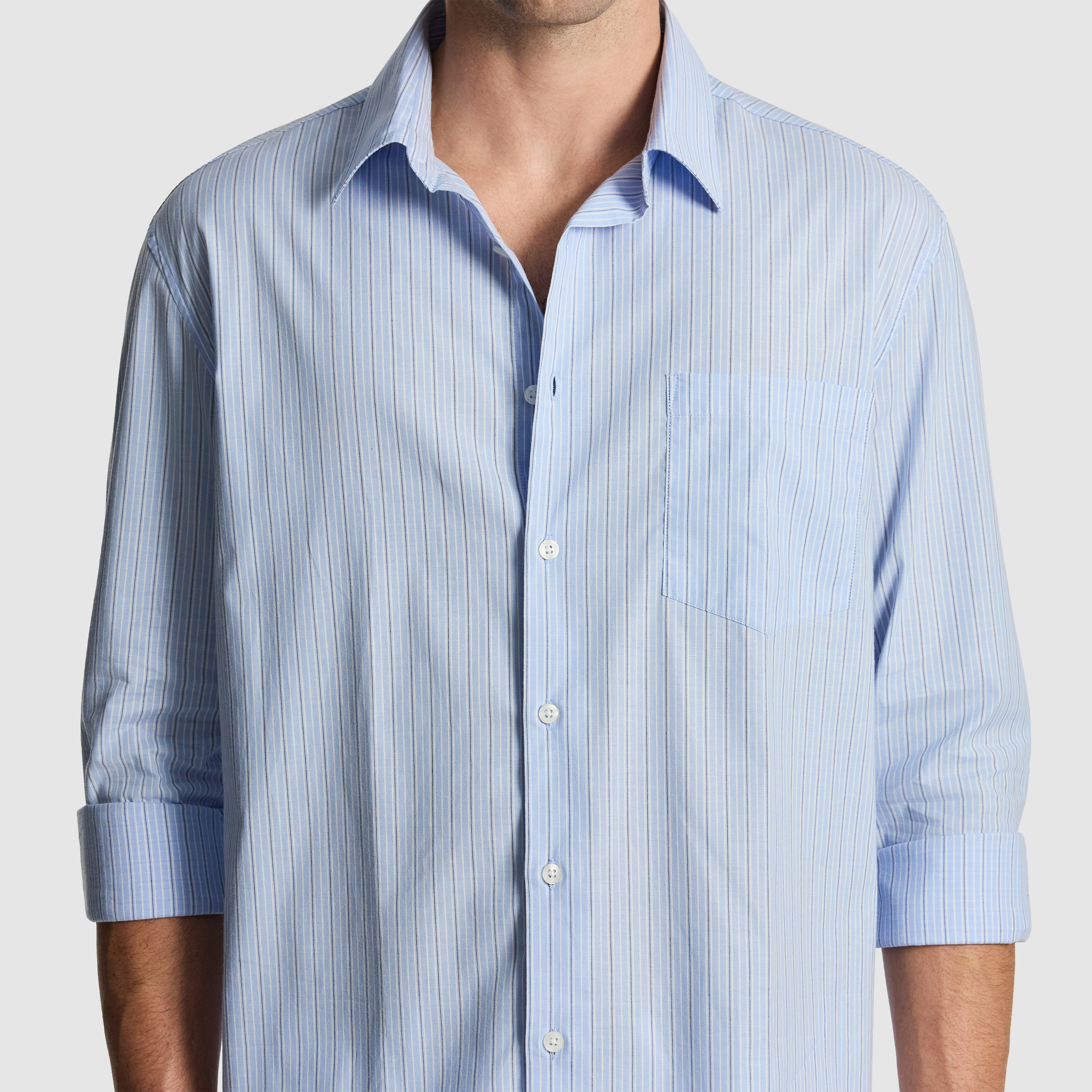 Light Blue Chapman Stripe Relaxed Shirt