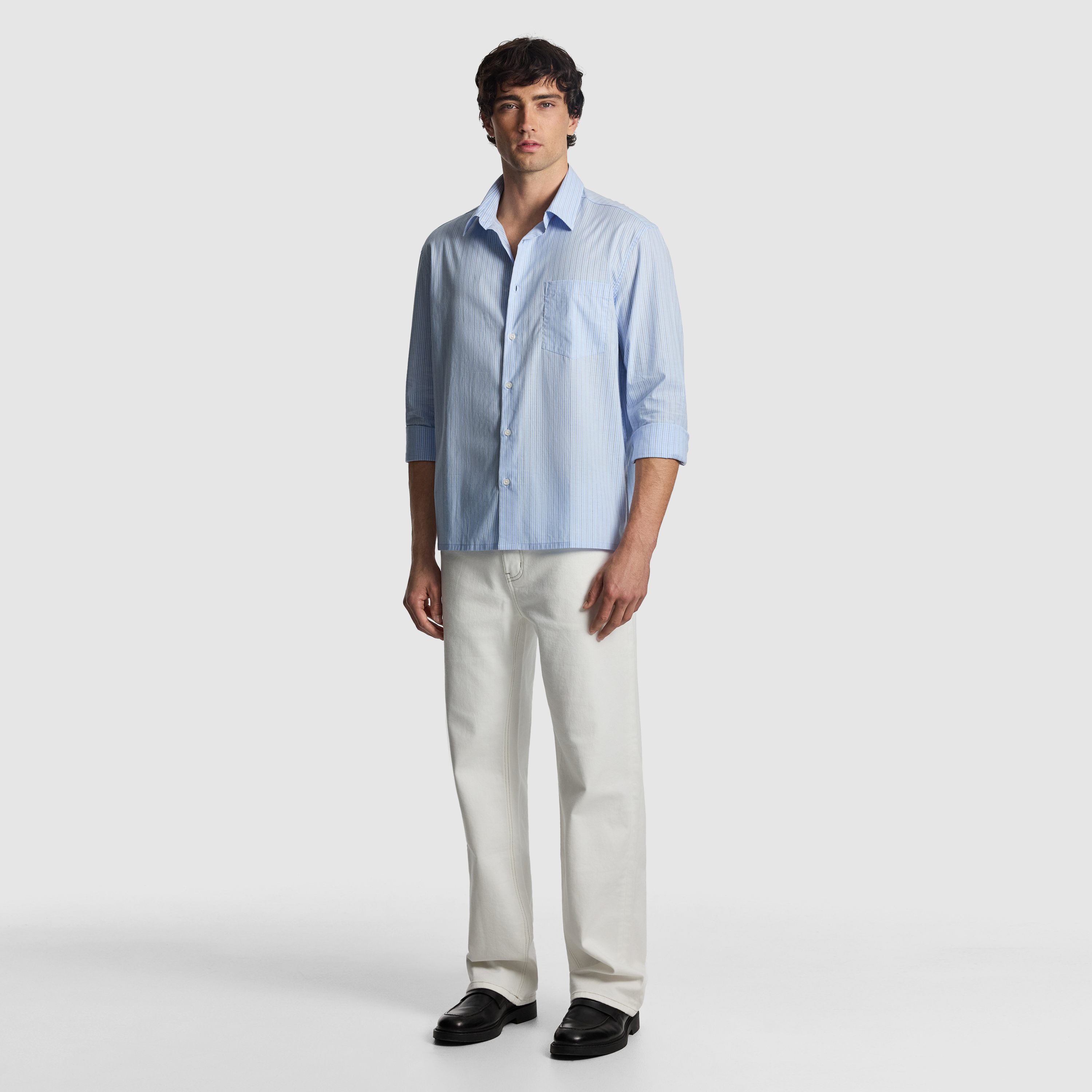 Light Blue Chapman Stripe Relaxed Shirt