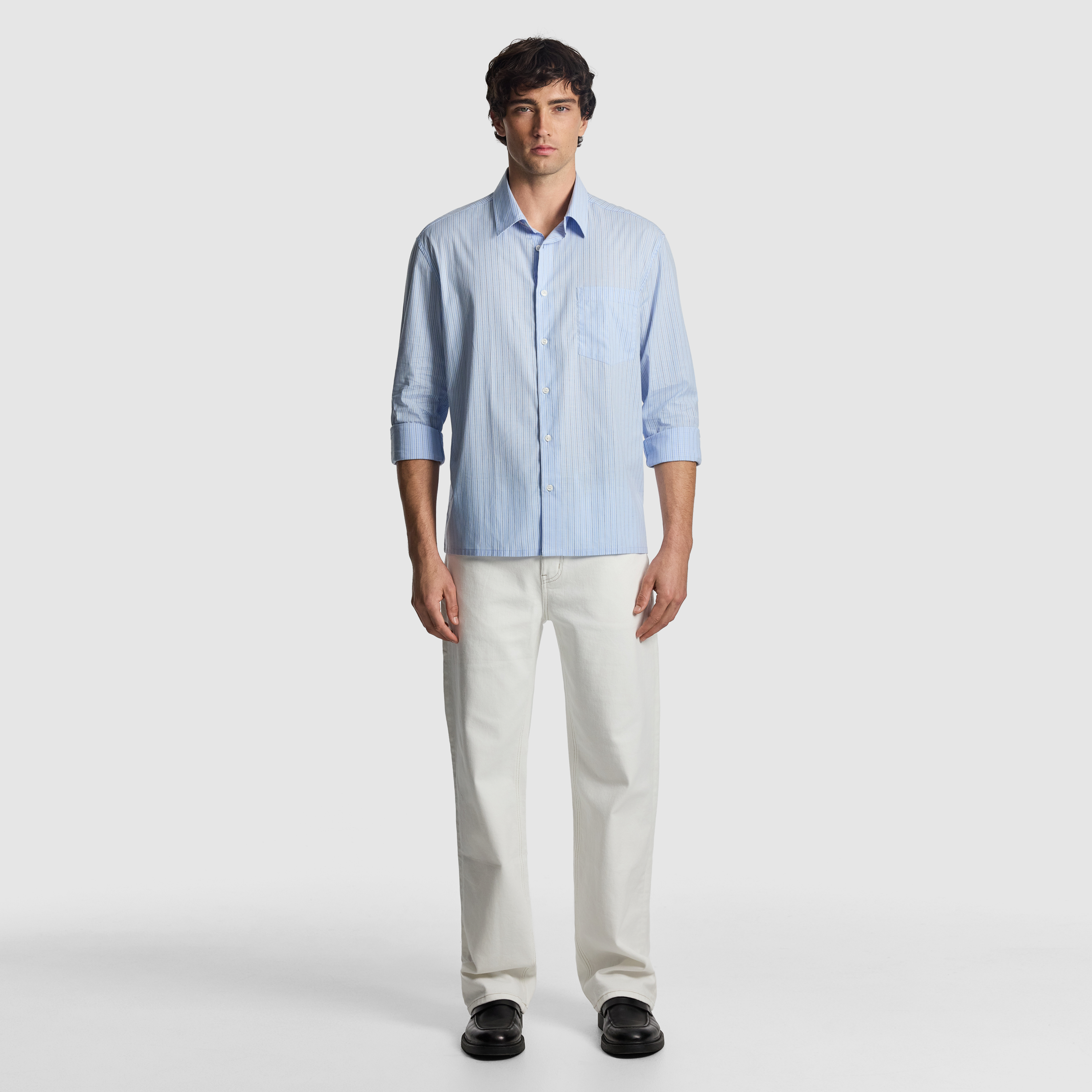 Light Blue Chapman Stripe Relaxed Shirt