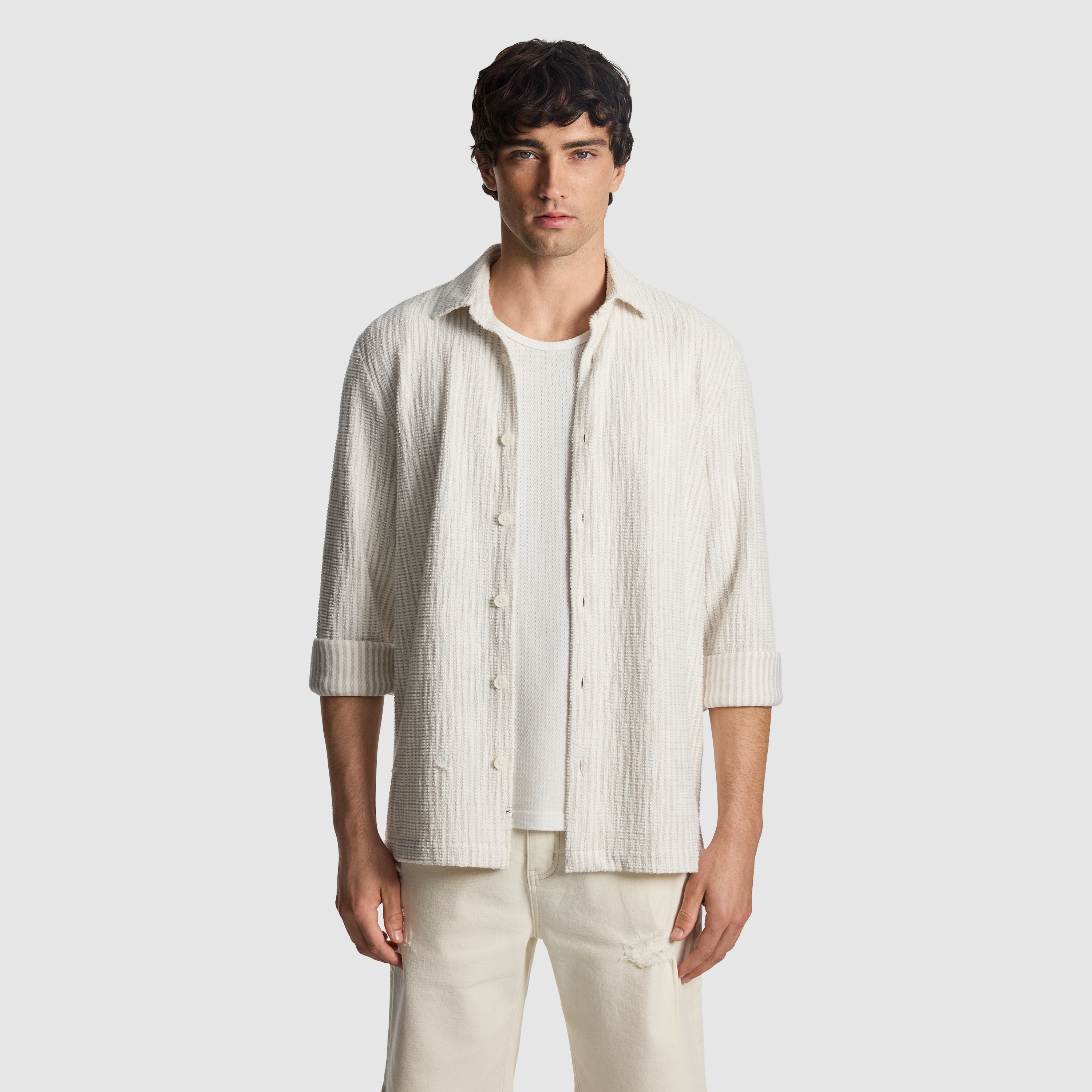 Axis Stripe Textured Shirt