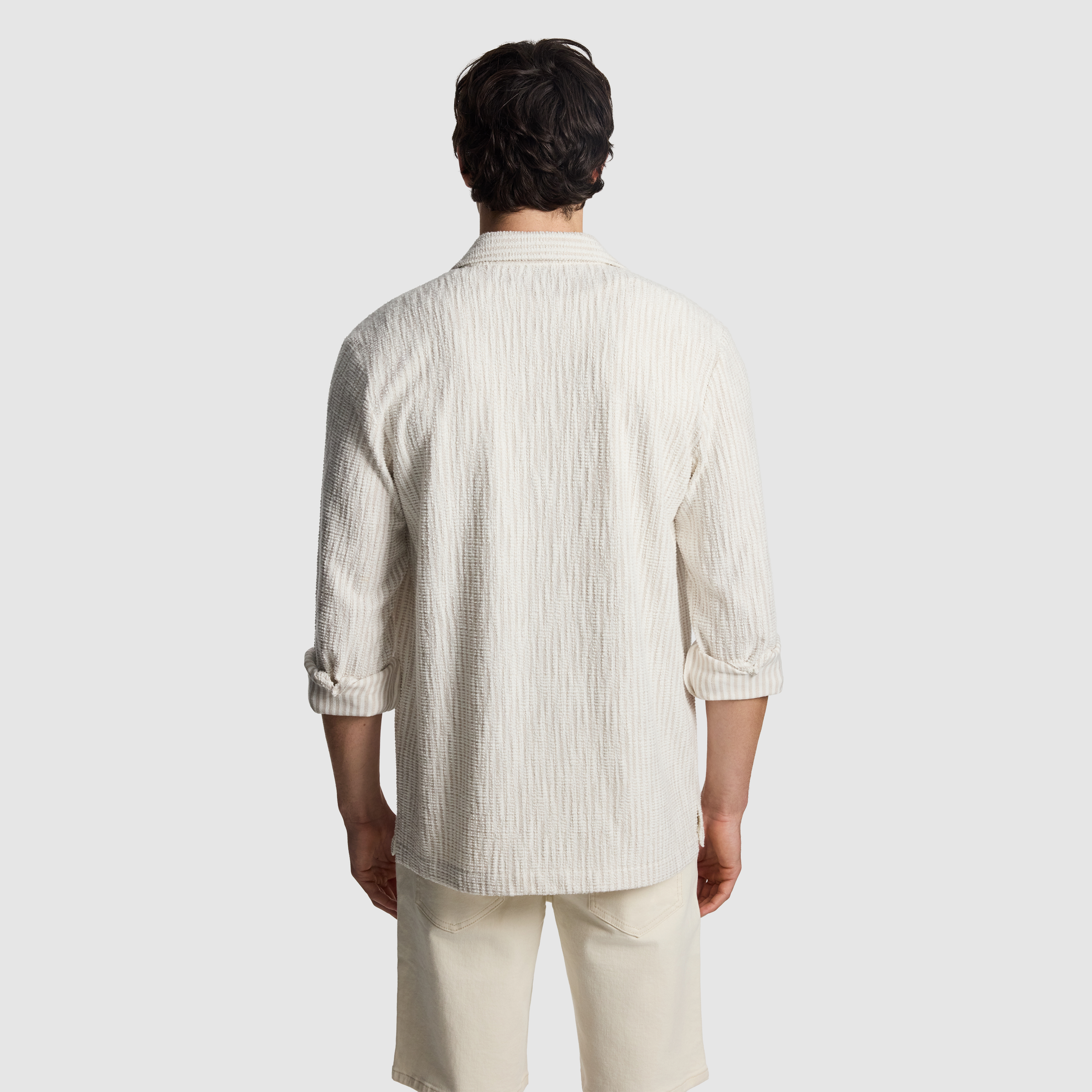 Natural Axis Stripe Textured Shirt