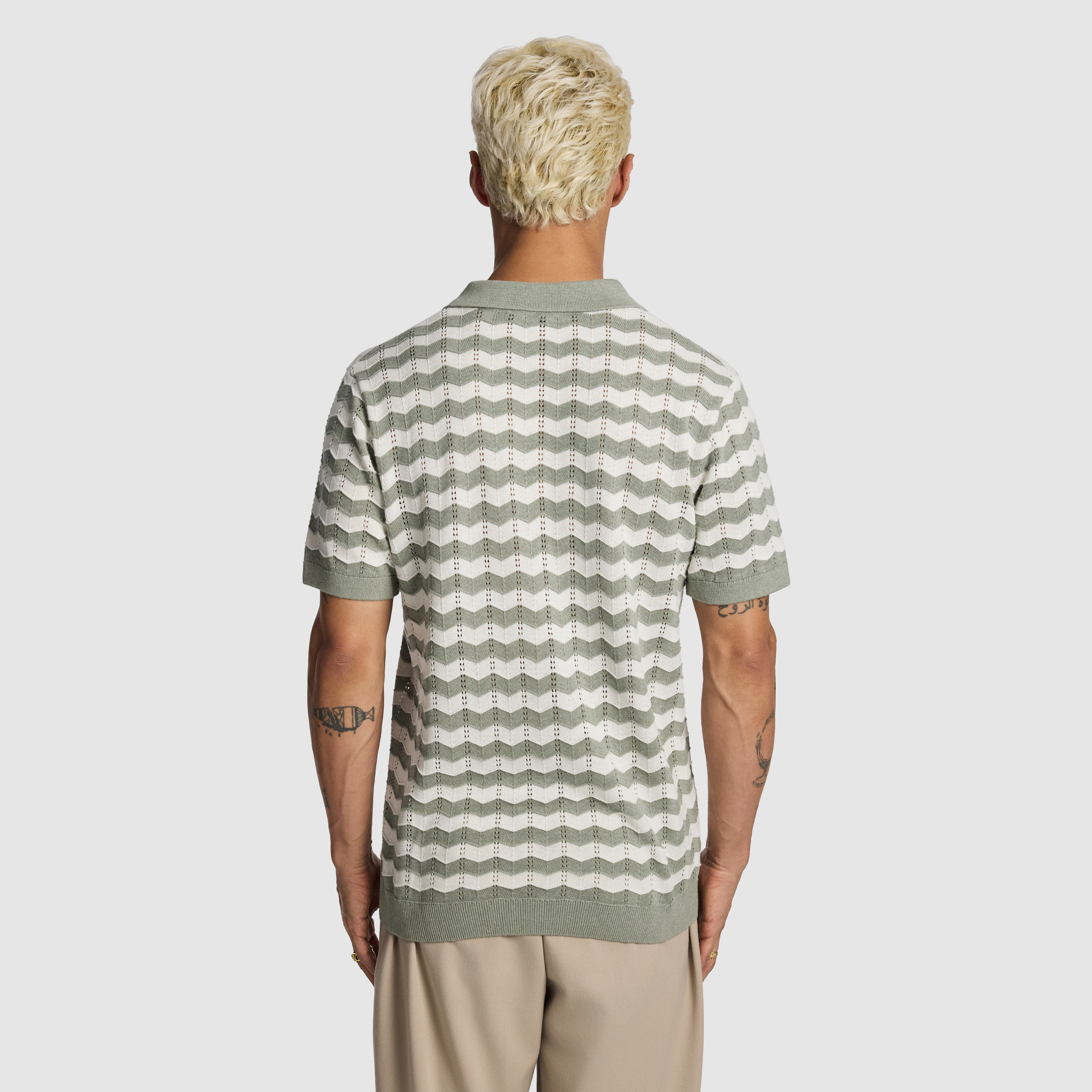 Multi Vance Knitted Polo Shirt