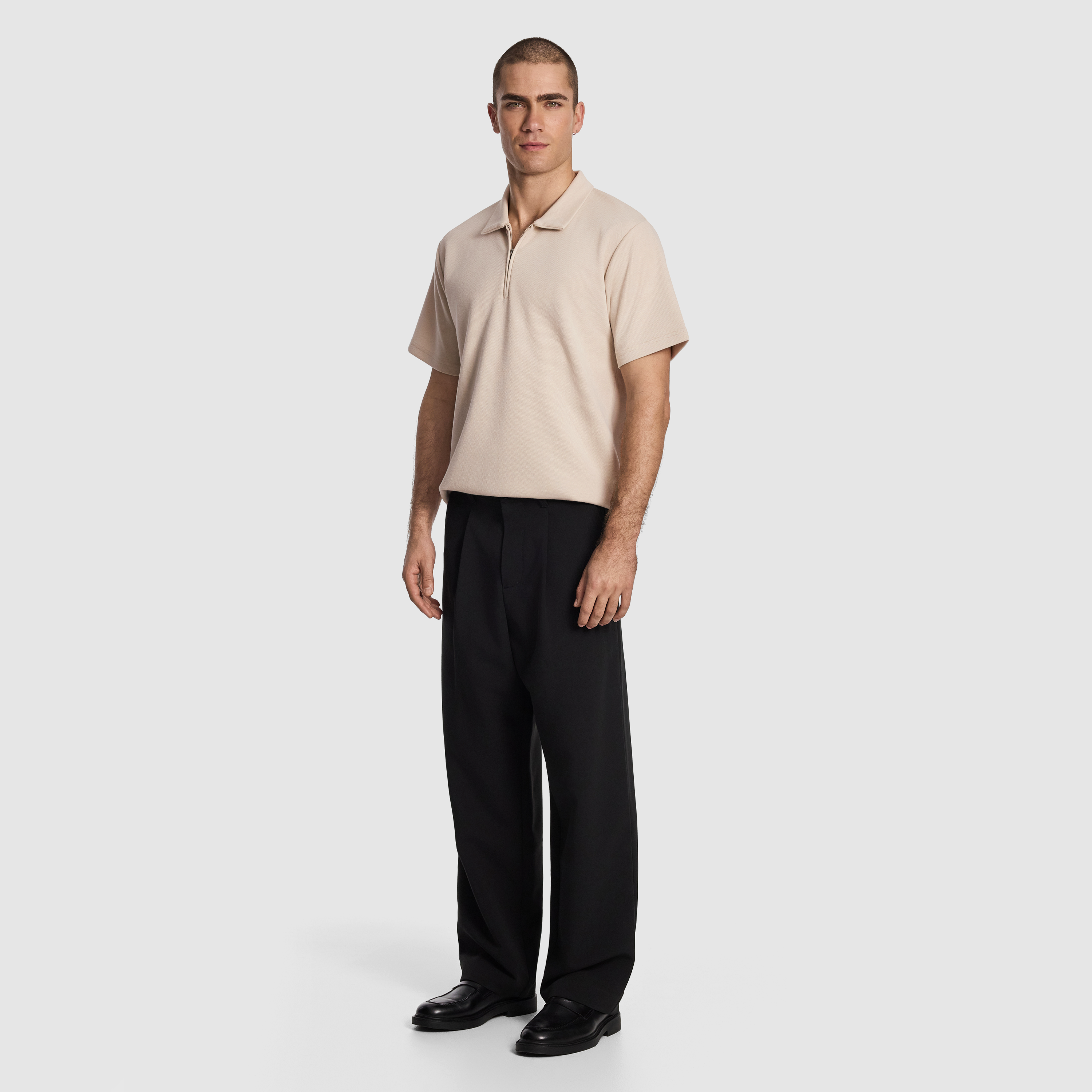 Natural Avenue Jersey Polo Shirt