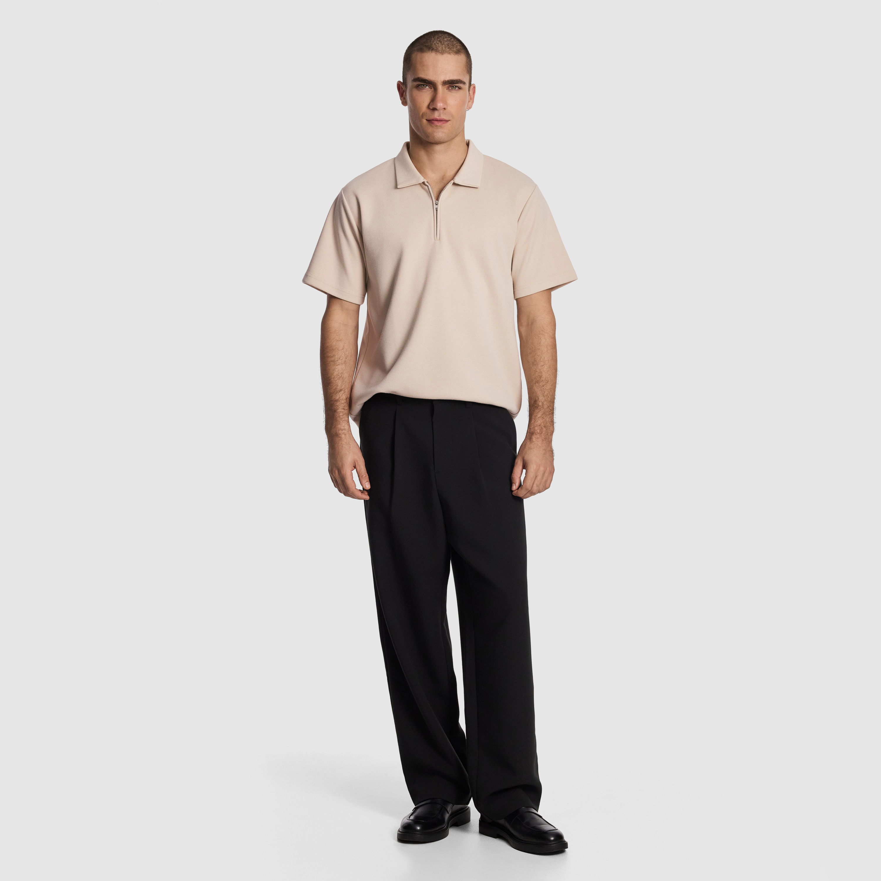 Natural Avenue Jersey Polo Shirt