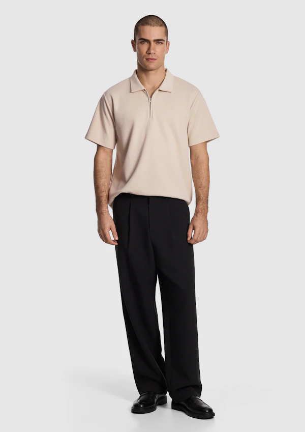 Natural Avenue Jersey Polo Shirt