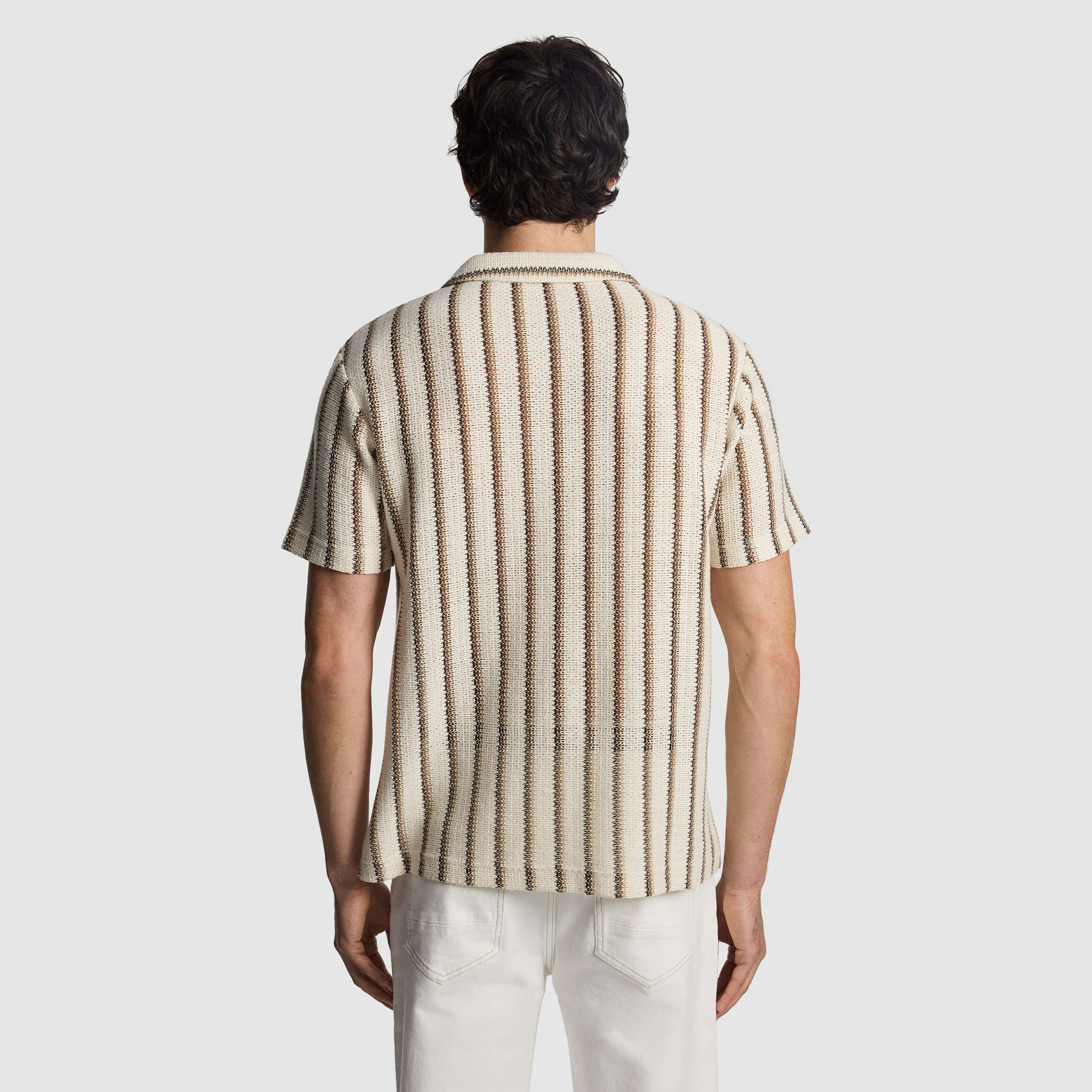 Malcolm Crochet Polo Shirt