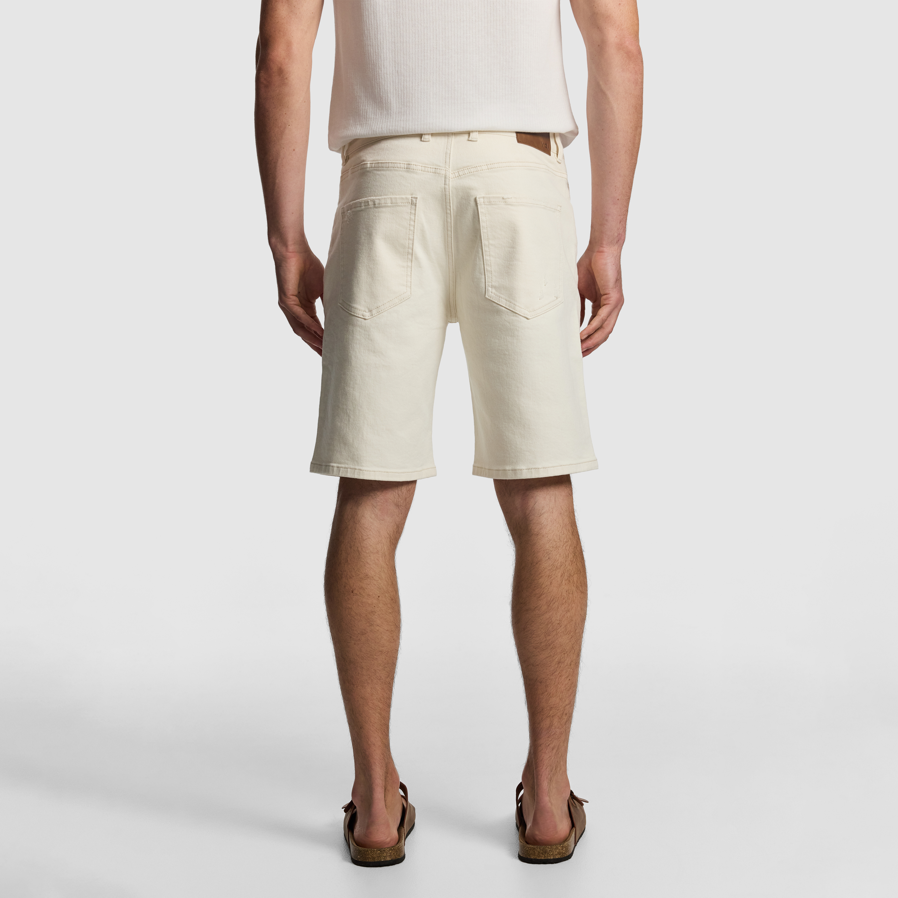White Channing Denim Short