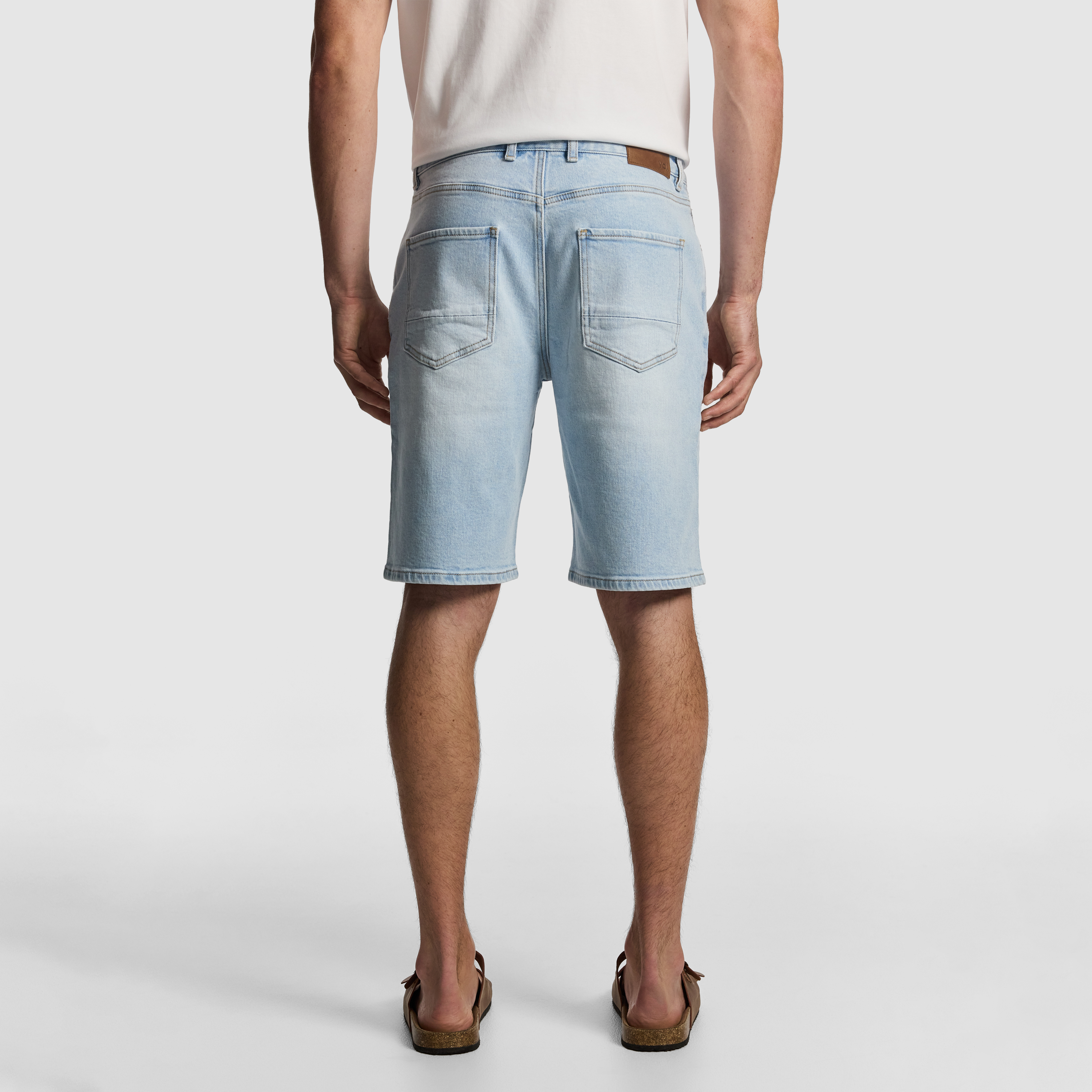 Light Blue Oxford Denim Short