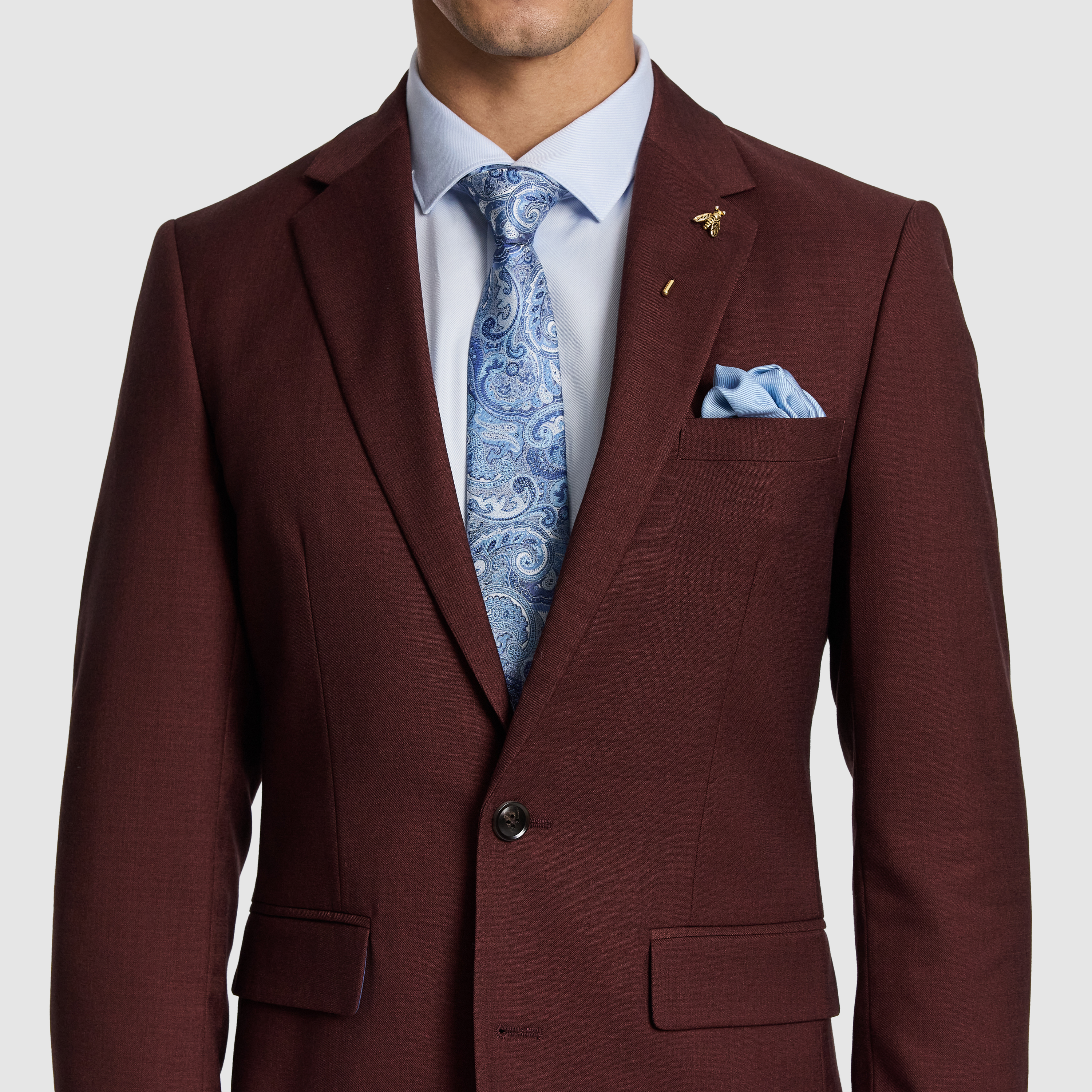Rust Marshal Slim Suit Jacket