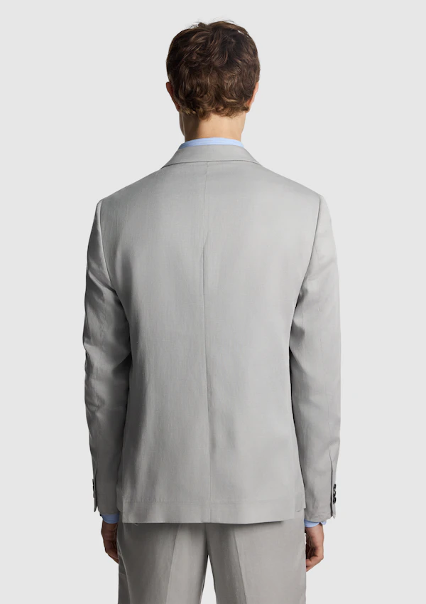 Stone Odin Relaxed Fit Double Breasted Suit Jacket