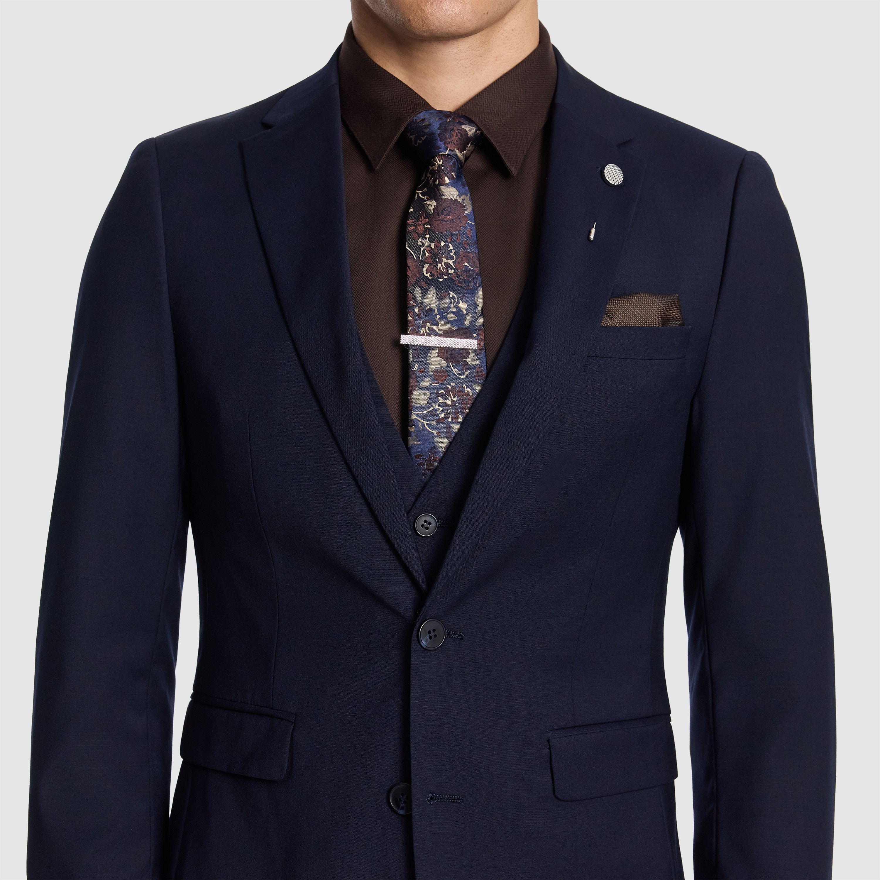 Navy Atlas Slim Suit Jacket