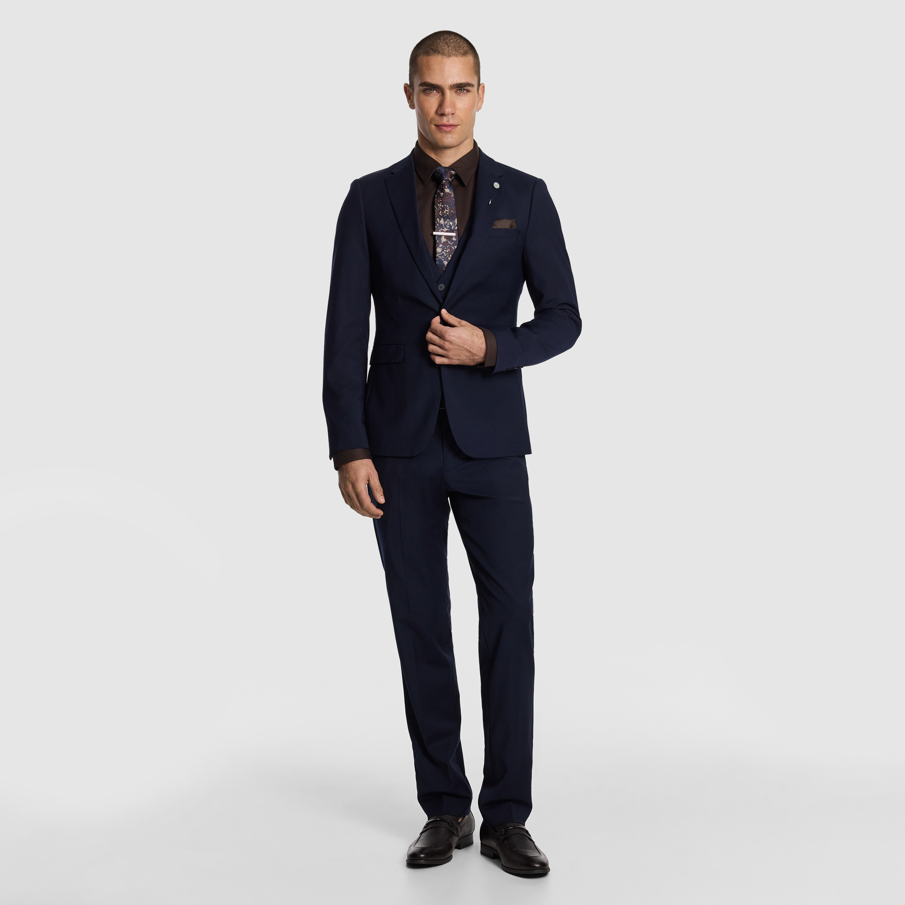 Navy Atlas Slim Suit Jacket