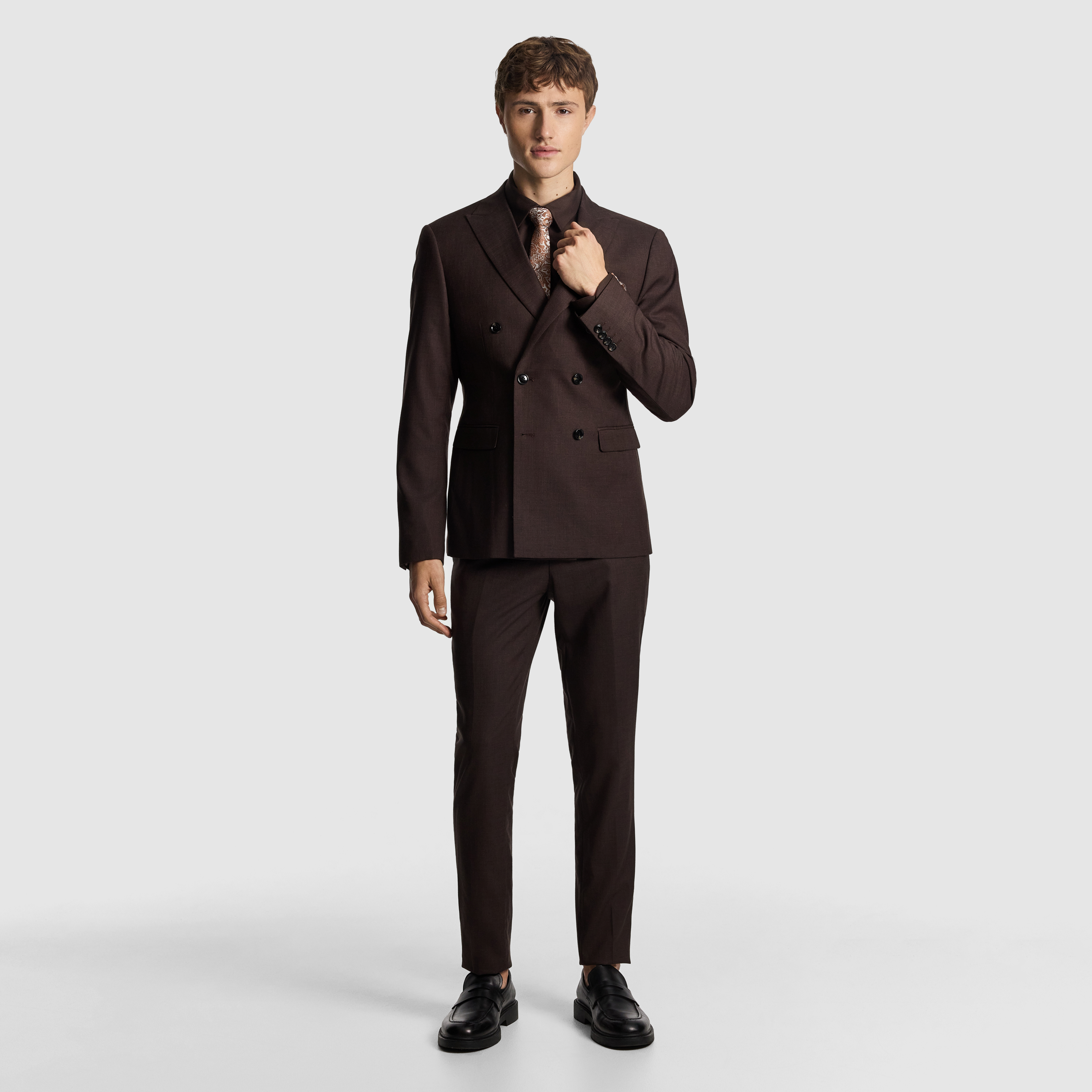 Luiji Double Breasted Suit Jacket