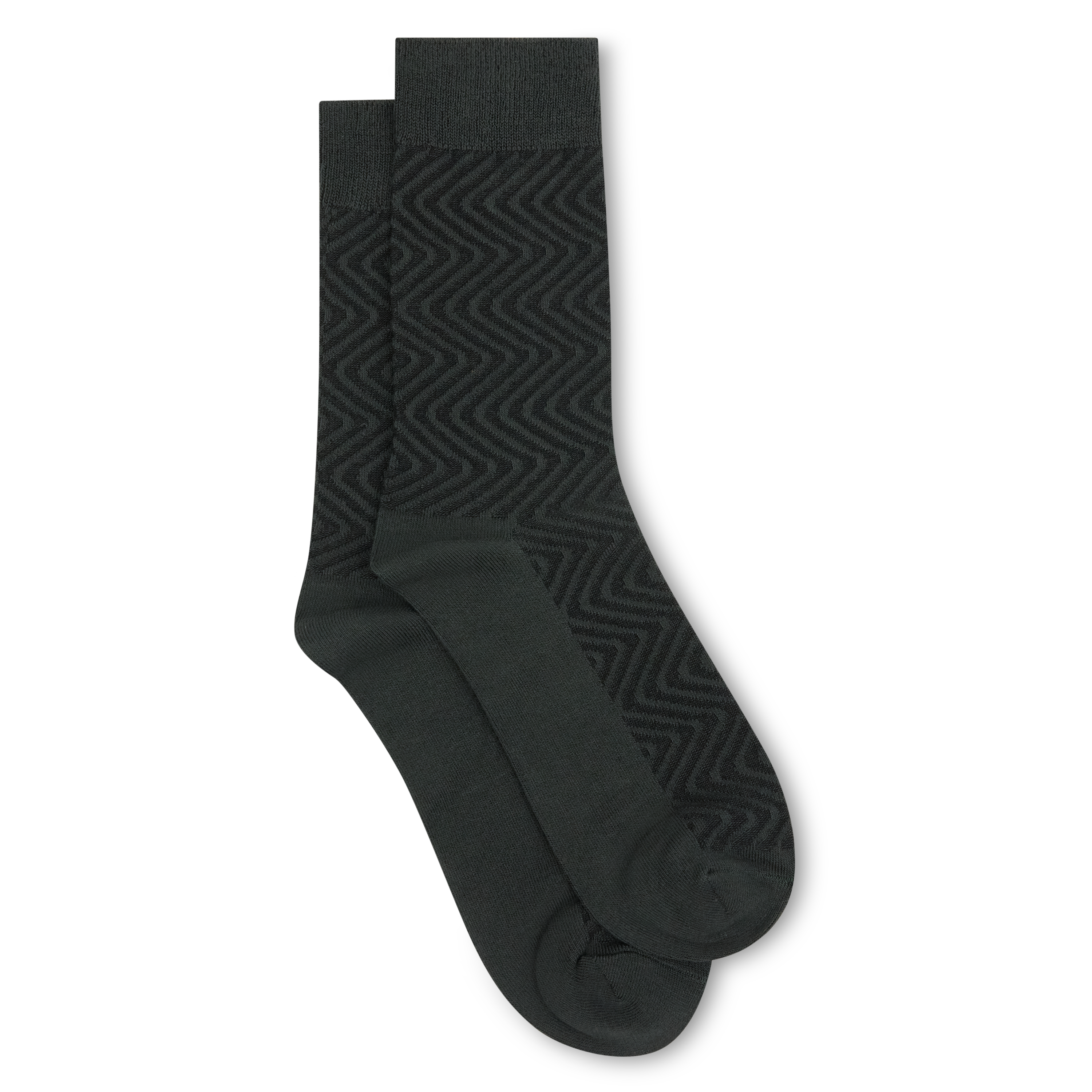 Zigzag Textured Bamboo Sock