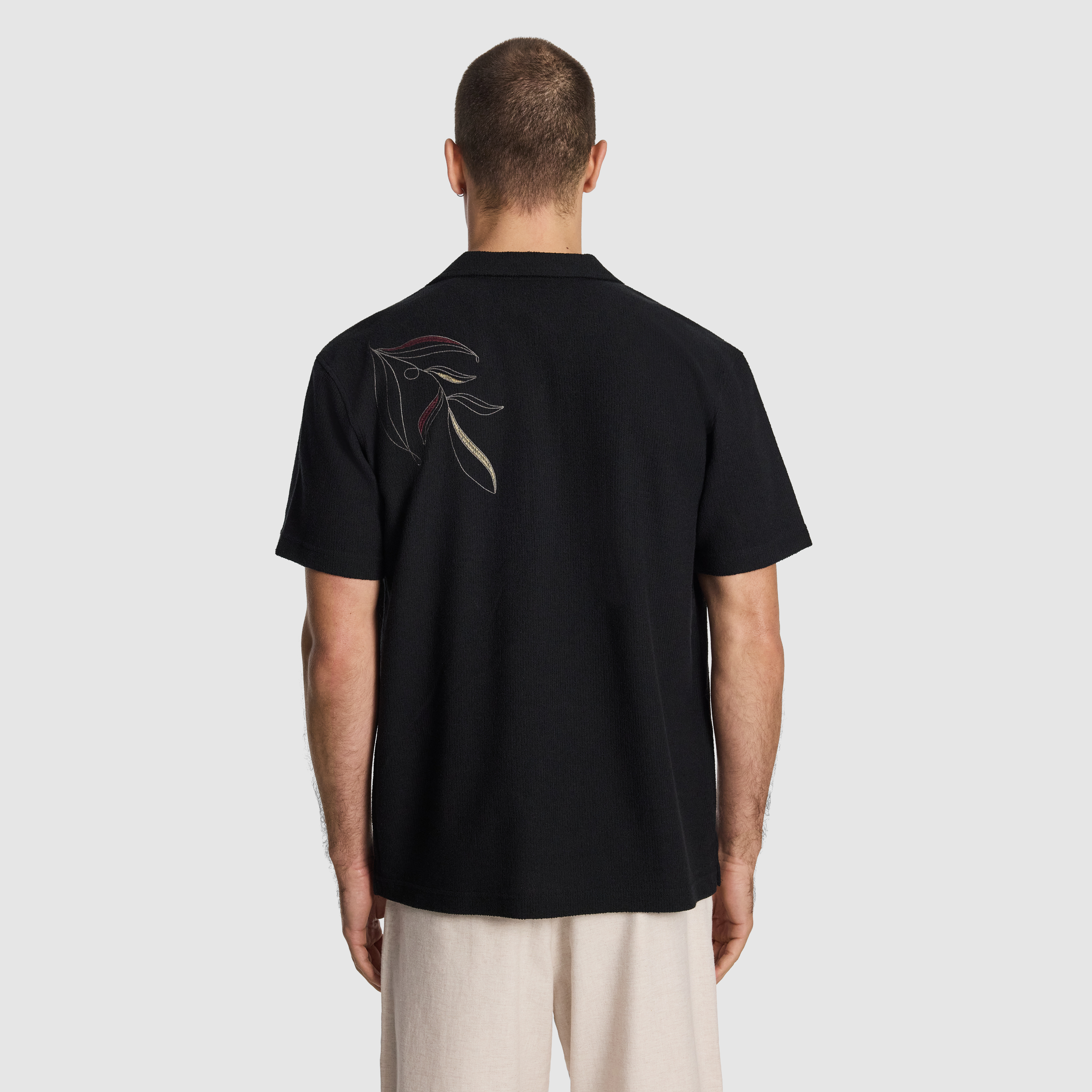 Black Rio Embroidered Shirt