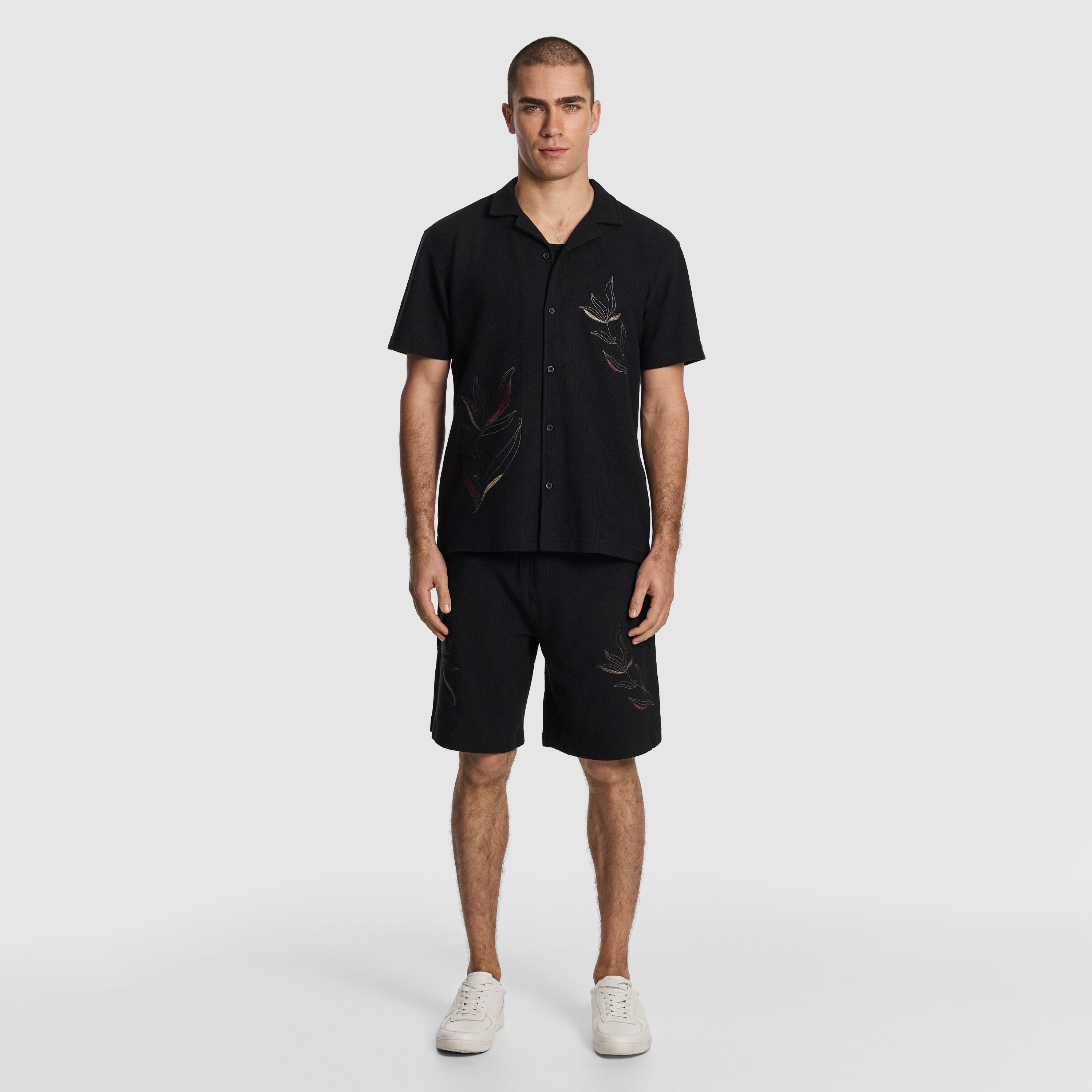 Black Rio Embroidered Shirt