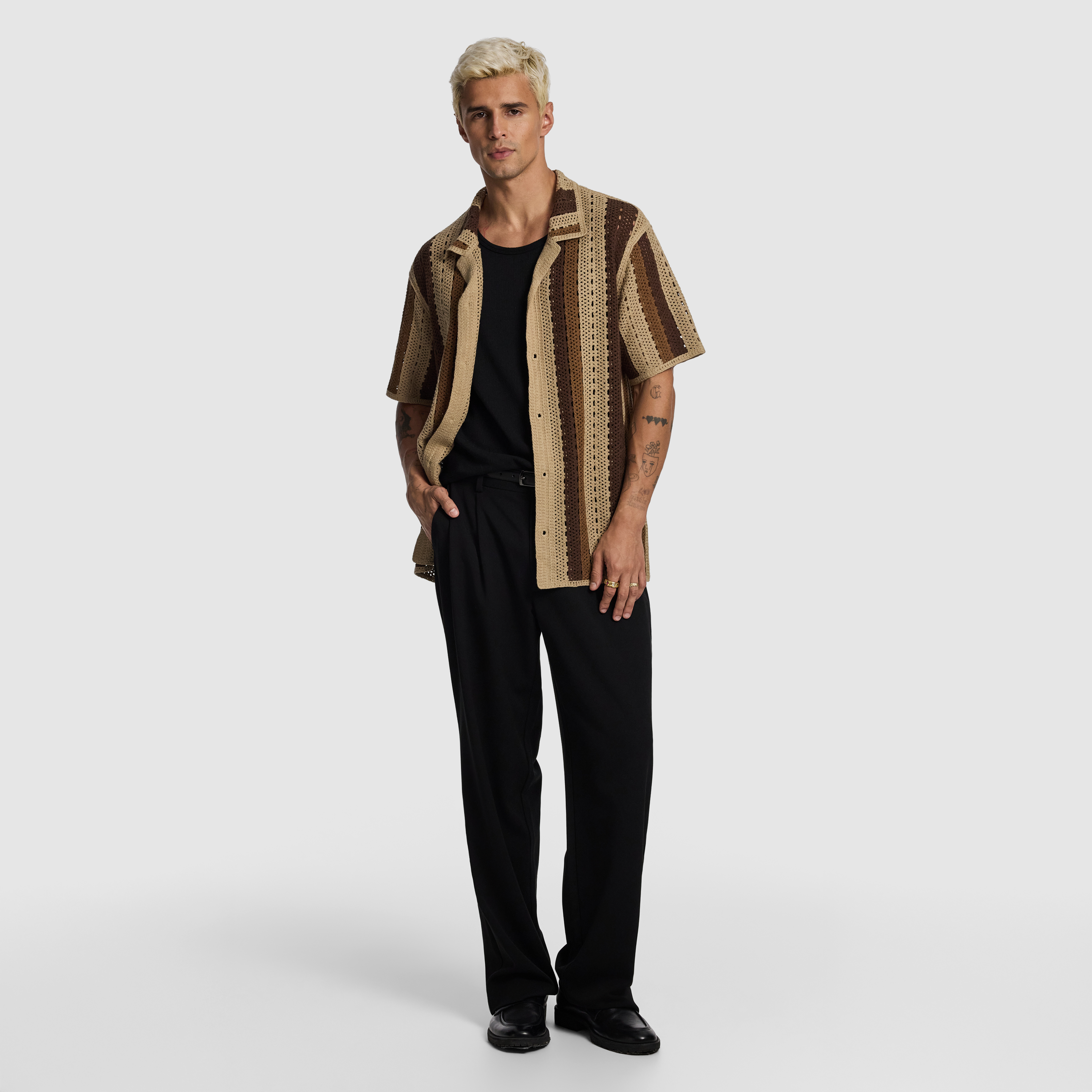 Caramel Bay Crochet Shirt