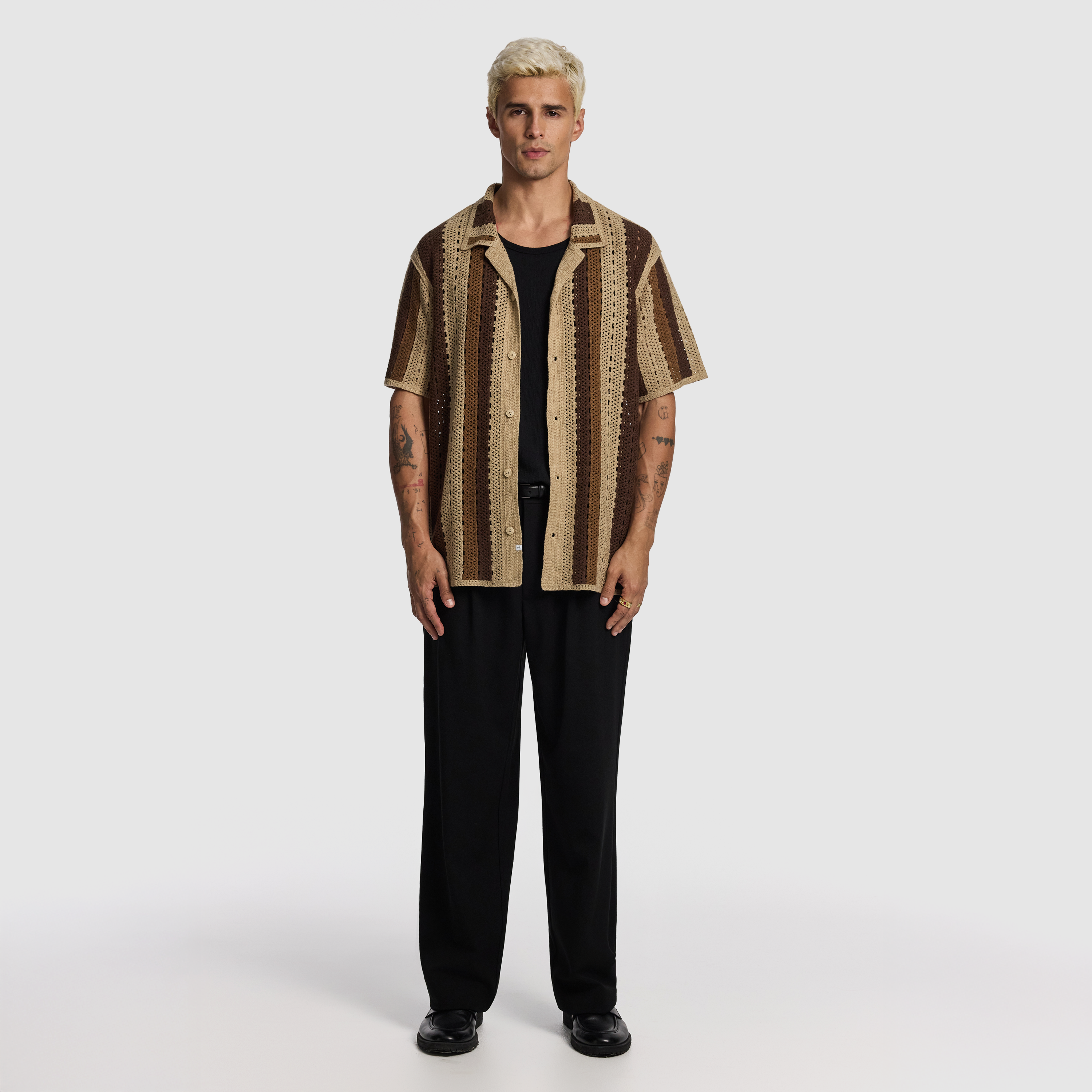 Caramel Bay Crochet Shirt