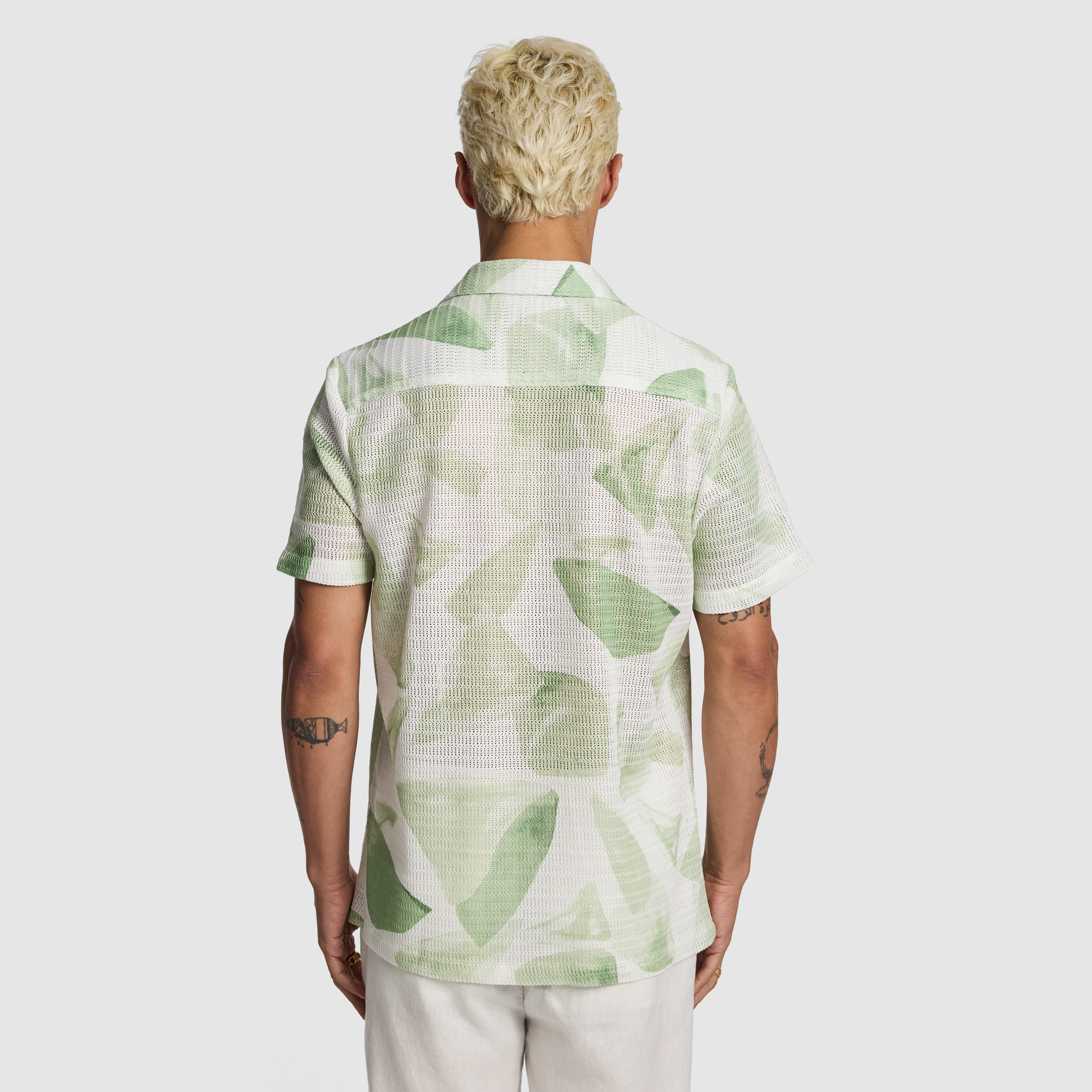 Sage Skip Printed Shirt