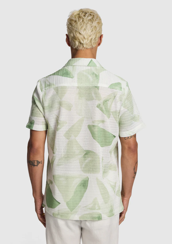 Sage Skip Printed Shirt