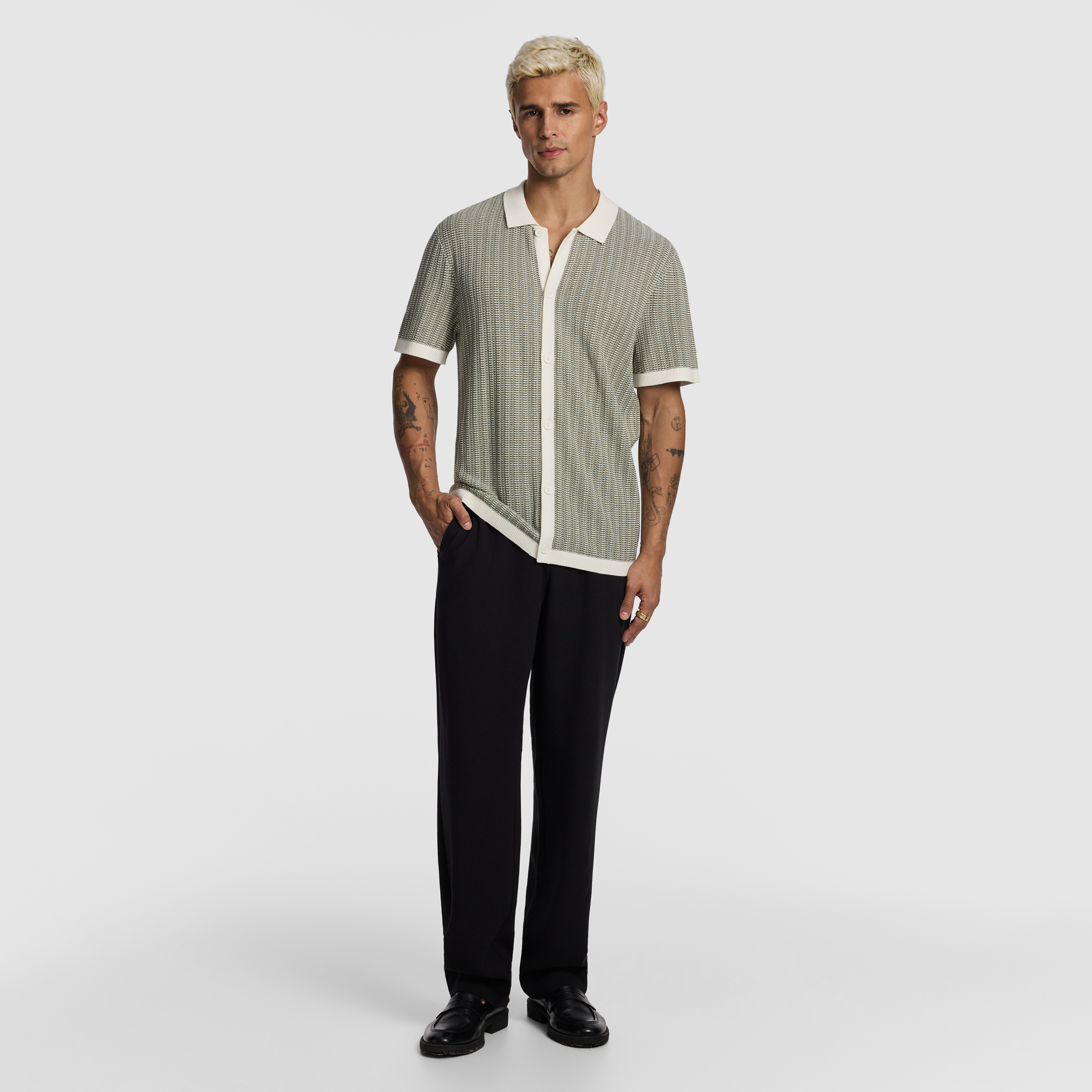 Green Elio Knitted Shirt