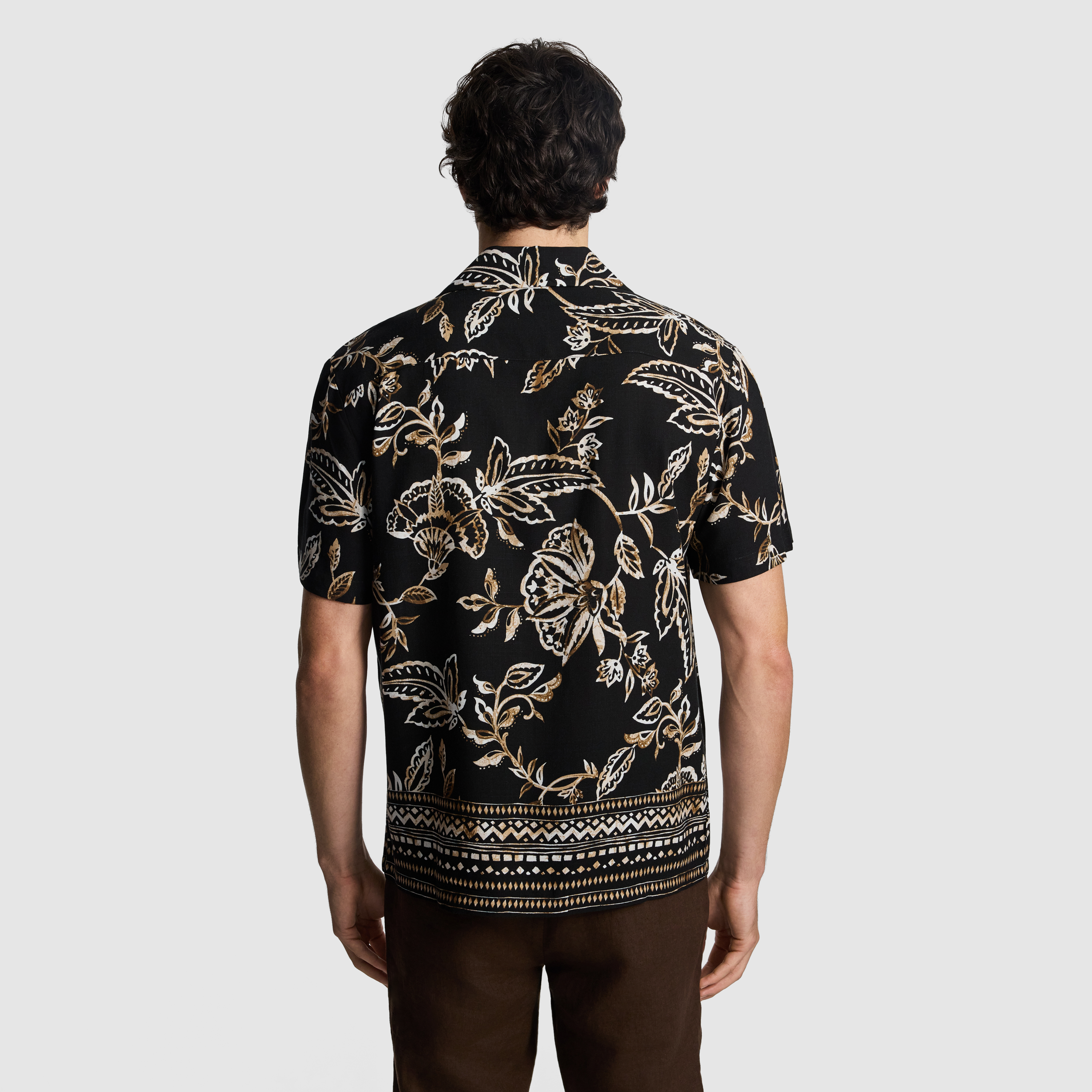 Black Zeke Printed Shirt