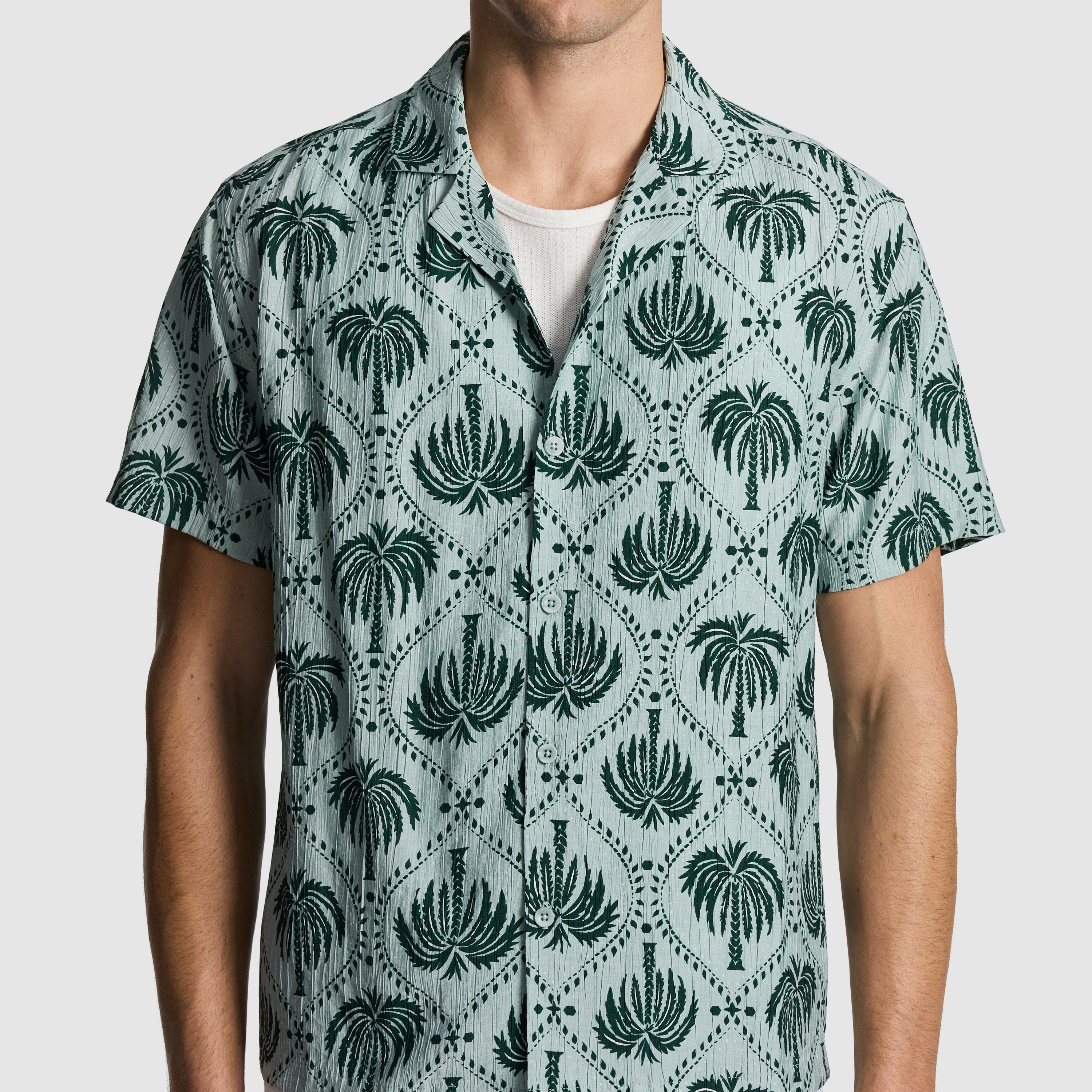 Sage Dax Printed Shirt