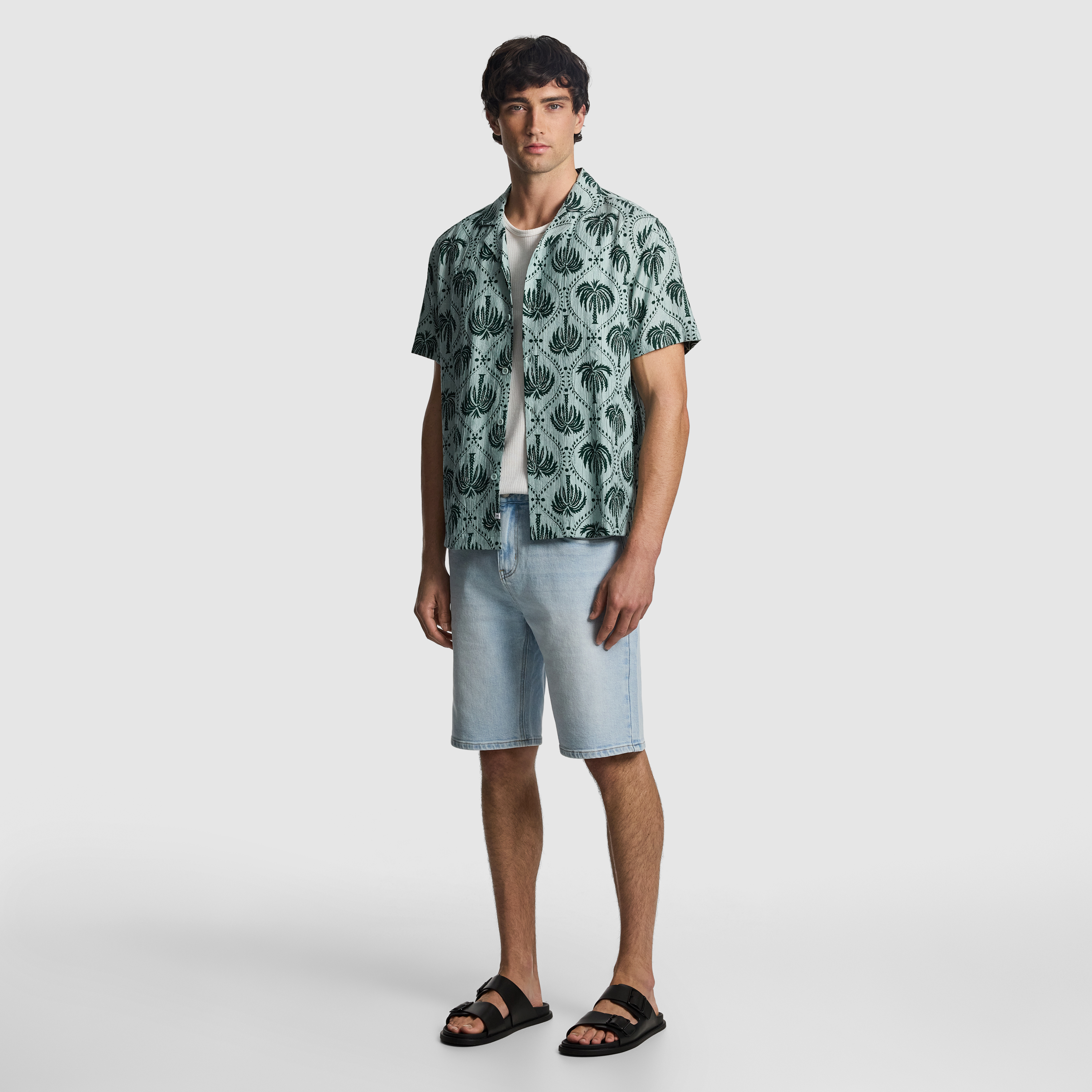 Sage Dax Printed Shirt