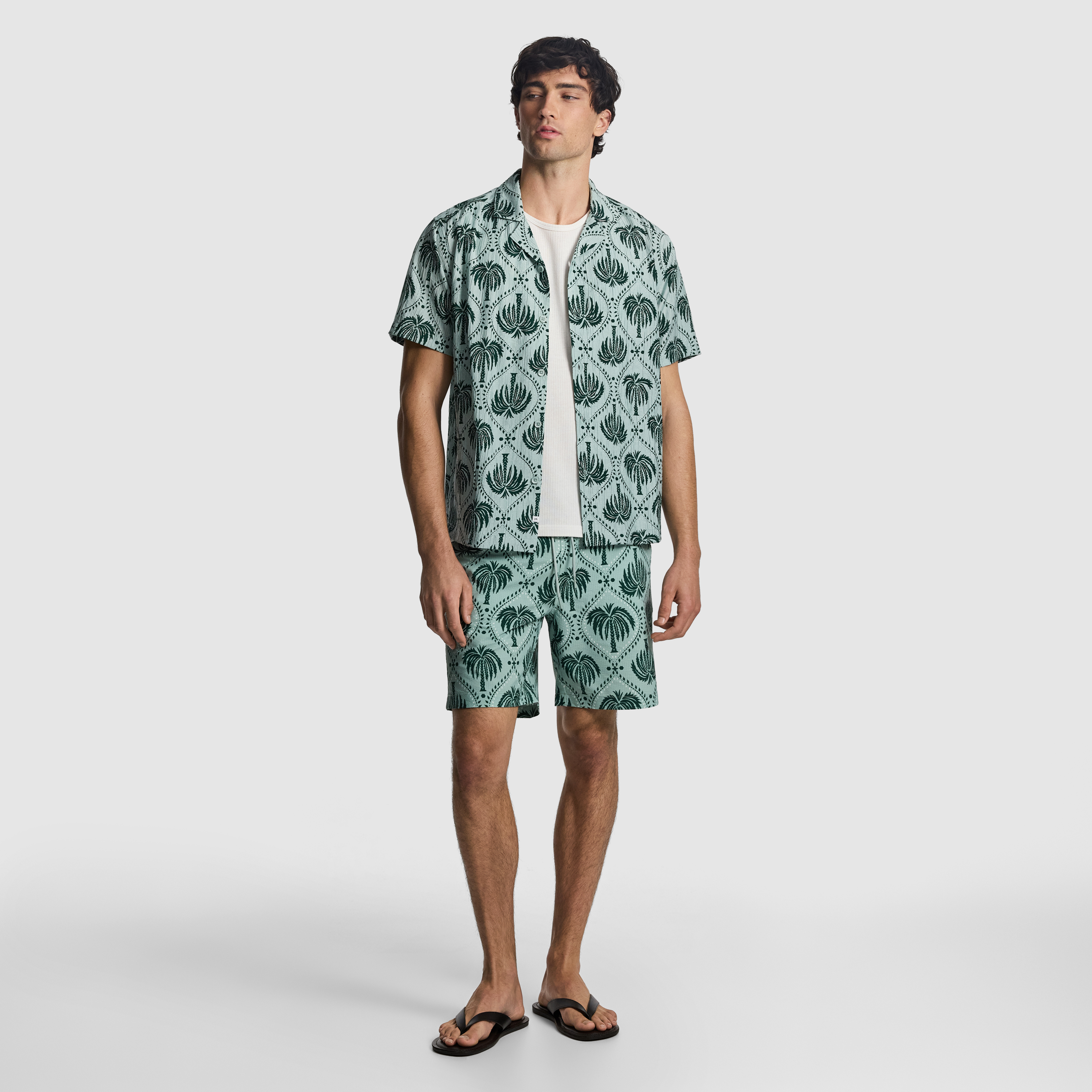 Sage Dax Printed Shirt