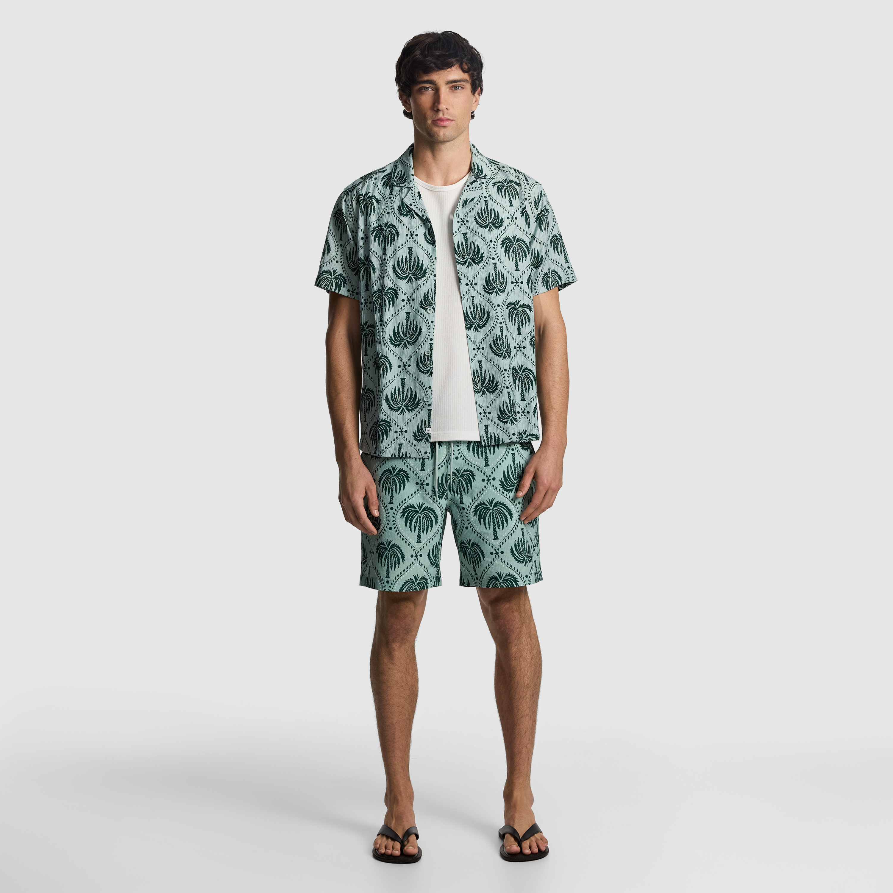 Sage Dax Printed Shirt