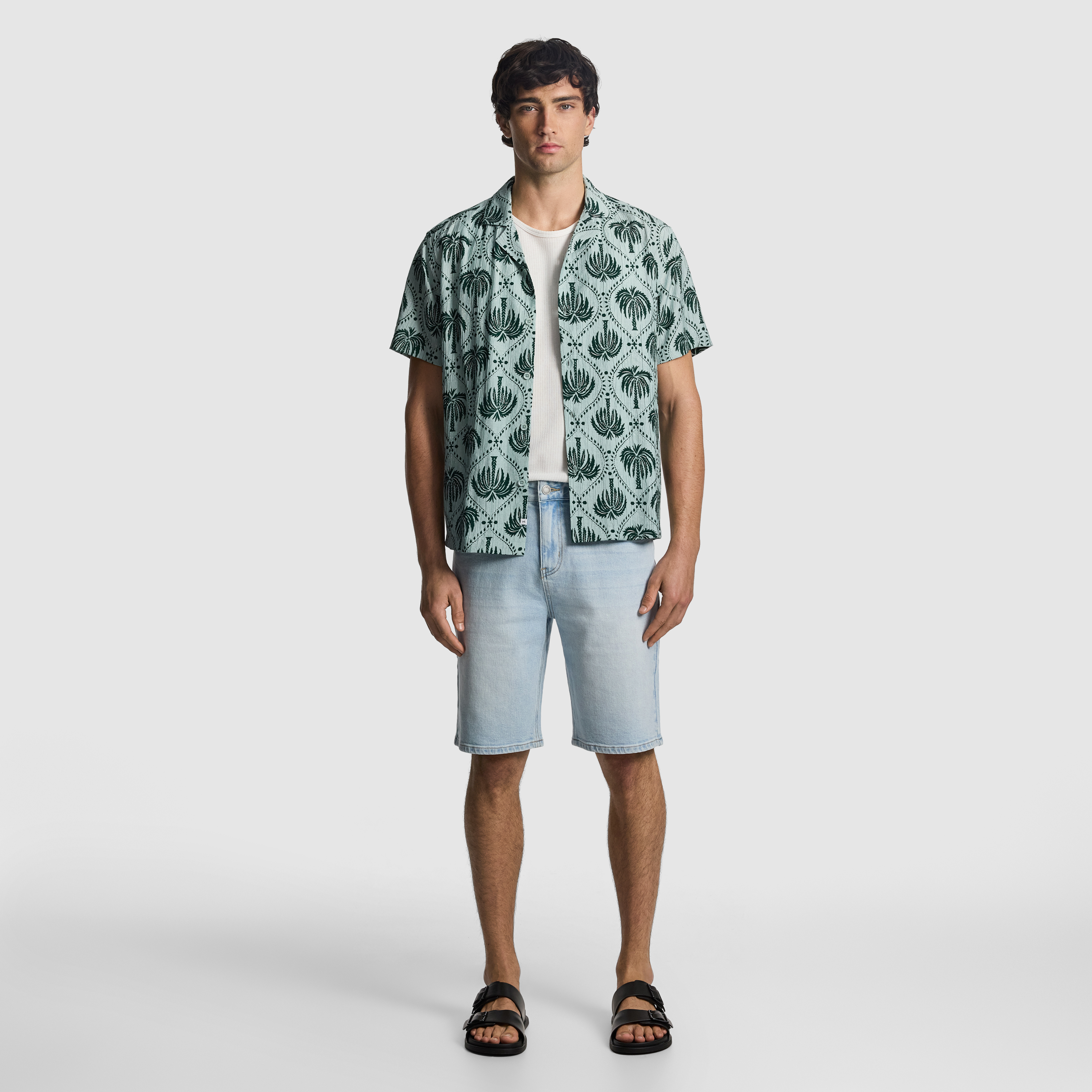 Sage Dax Printed Shirt