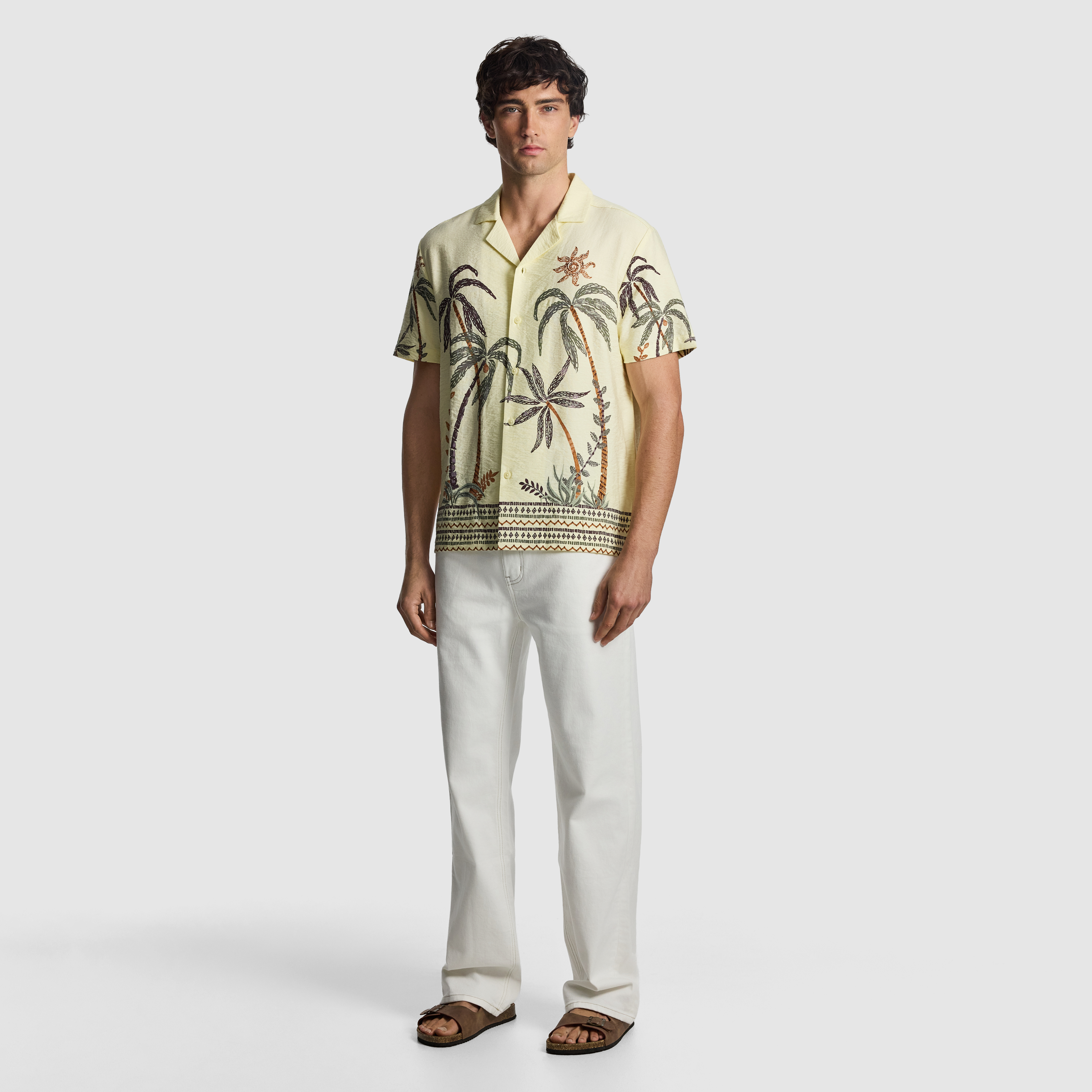 Yellow Soren Printed Shirt