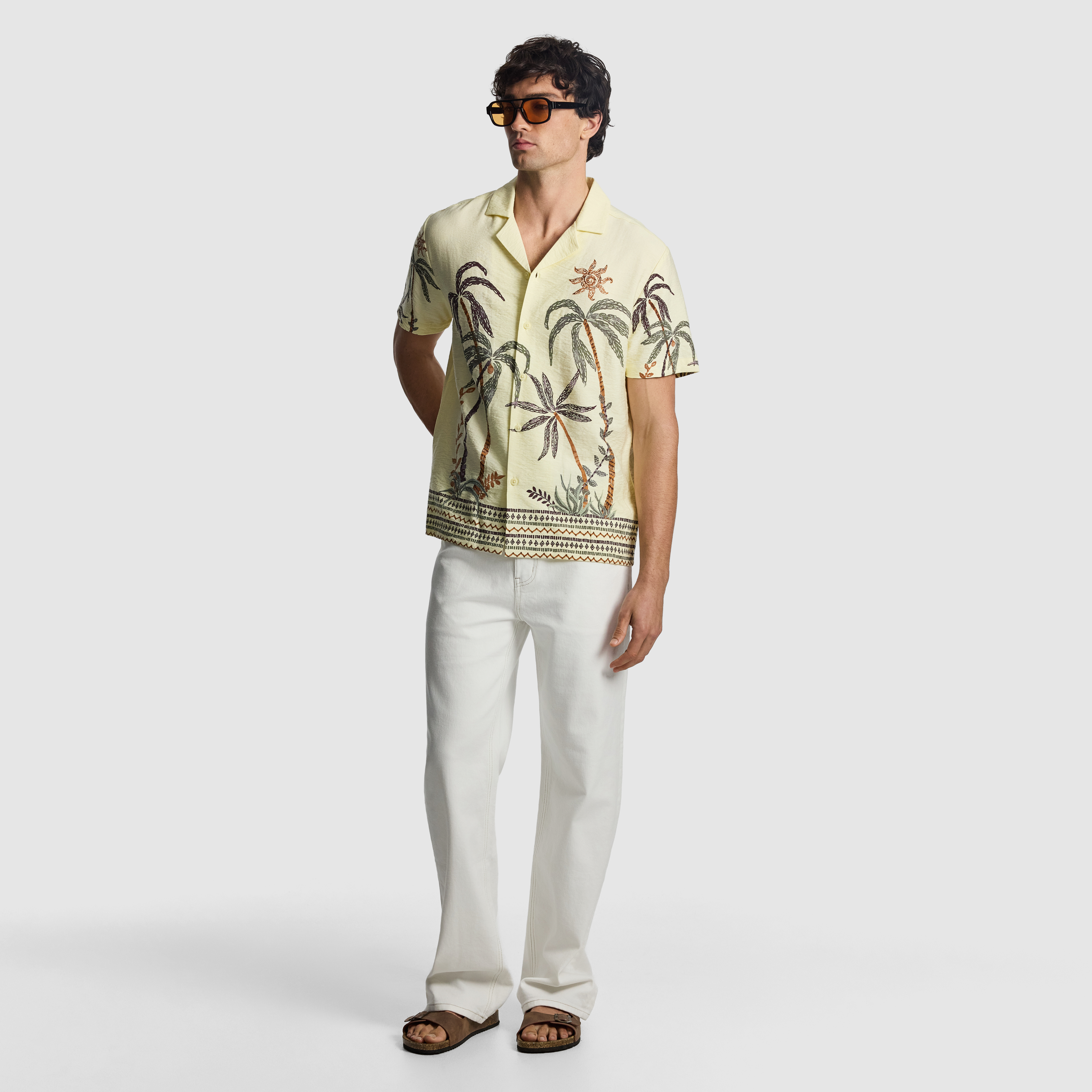 Yellow Soren Printed Shirt