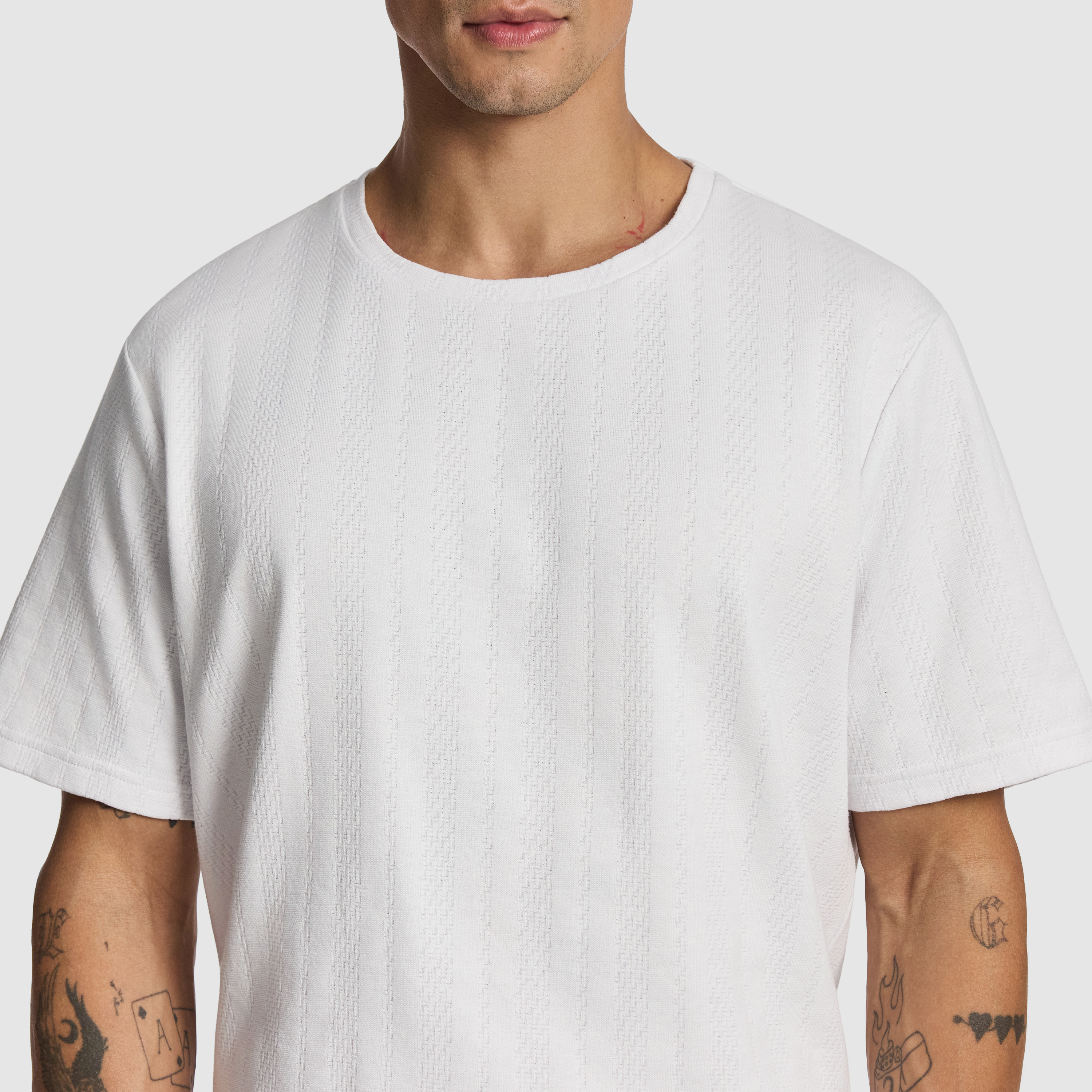 White Ranger Textured Tee