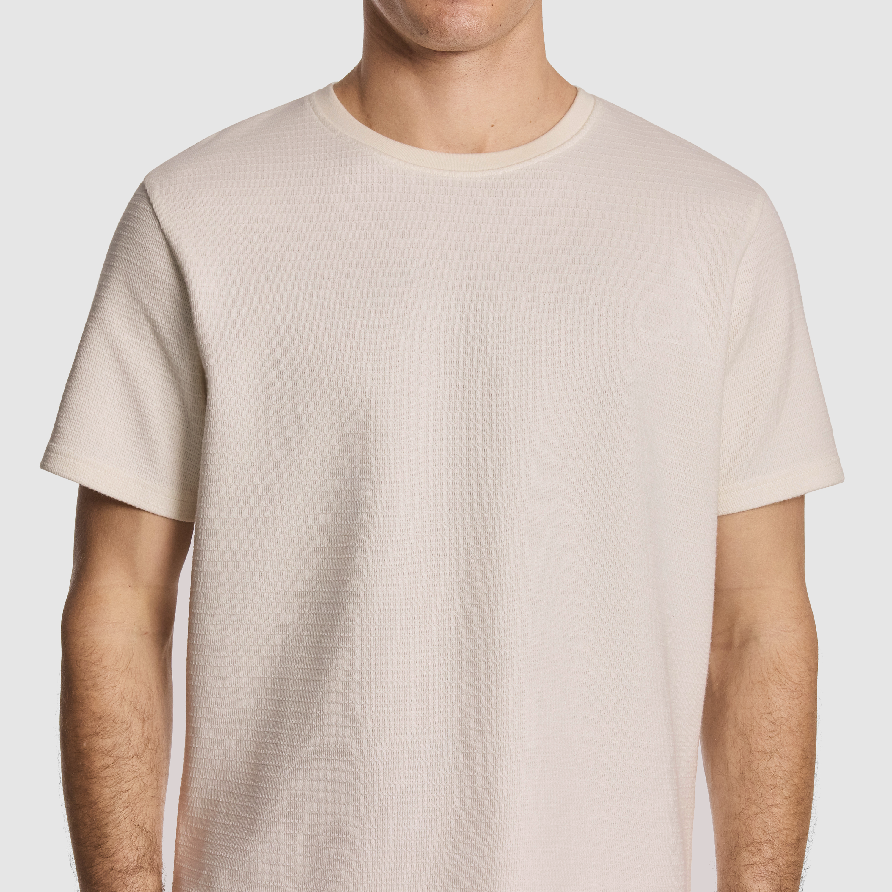 Natural Blaine Textured Tee